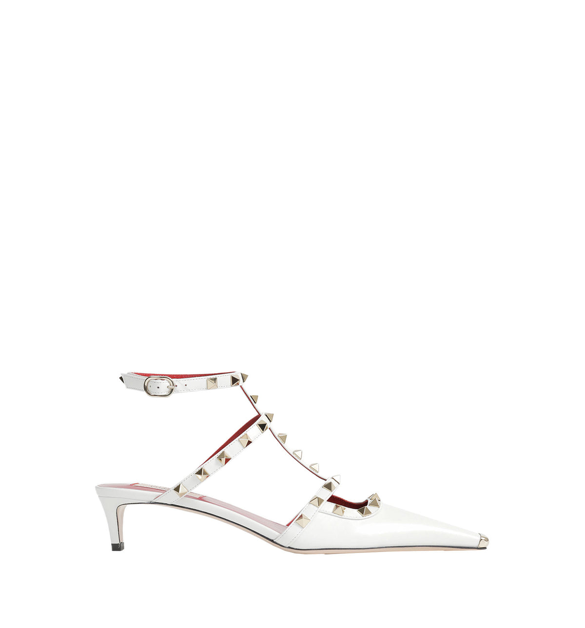 Rockstud Court Shoes In Kid Leather 40Mm