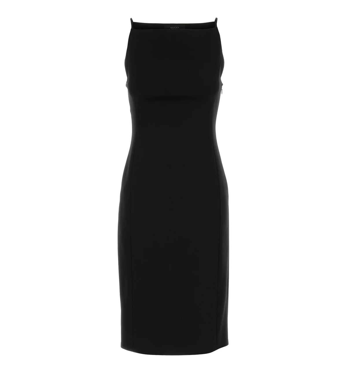 Fine silk faille dress with tag