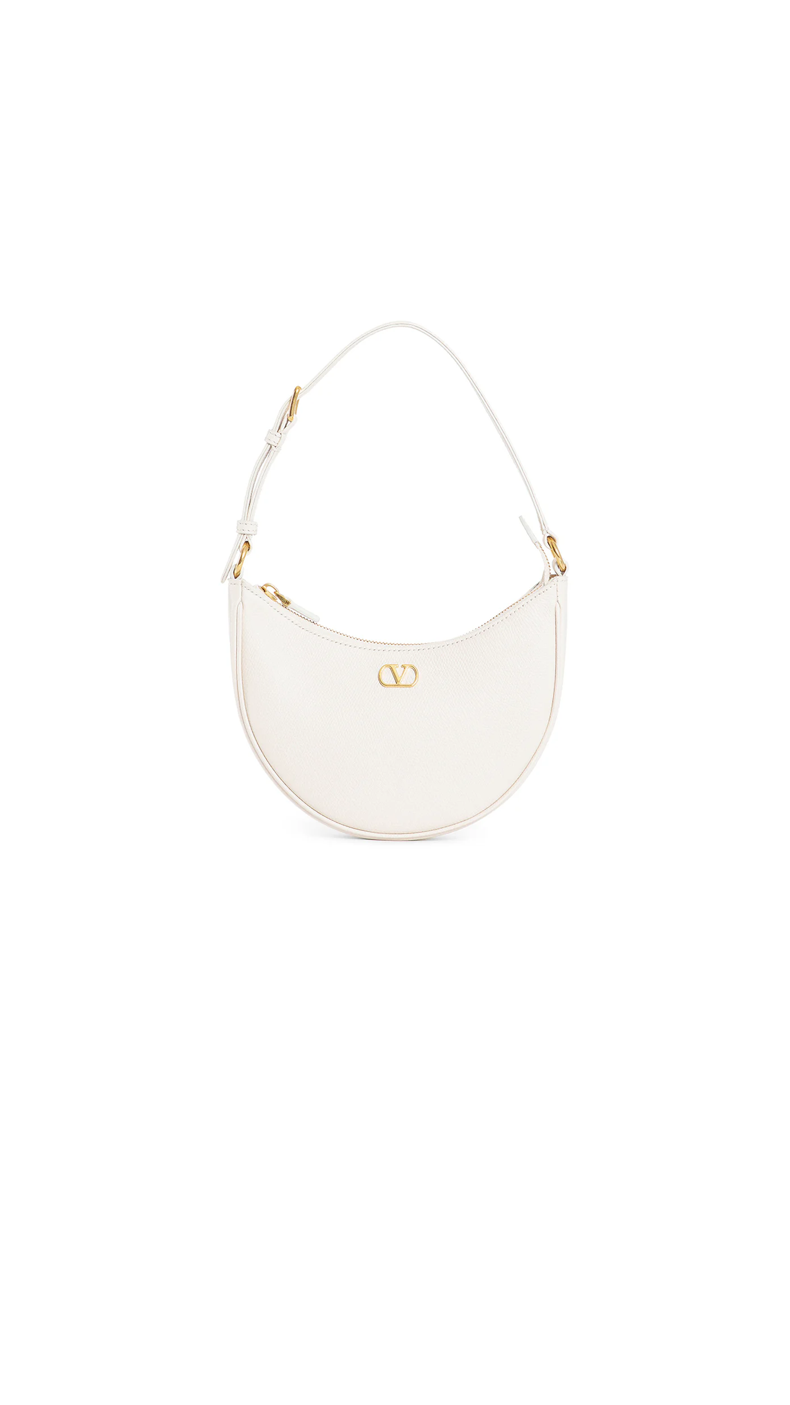 Vlogo Signature Mini Hobo Bag - White