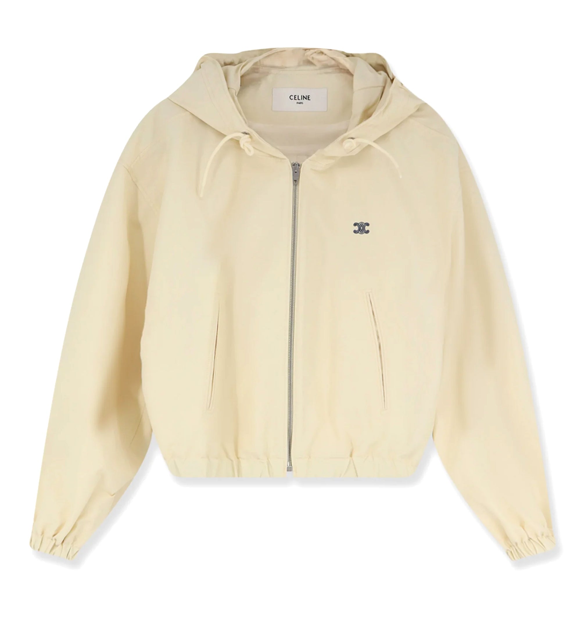 Cotton blend jacket with logo