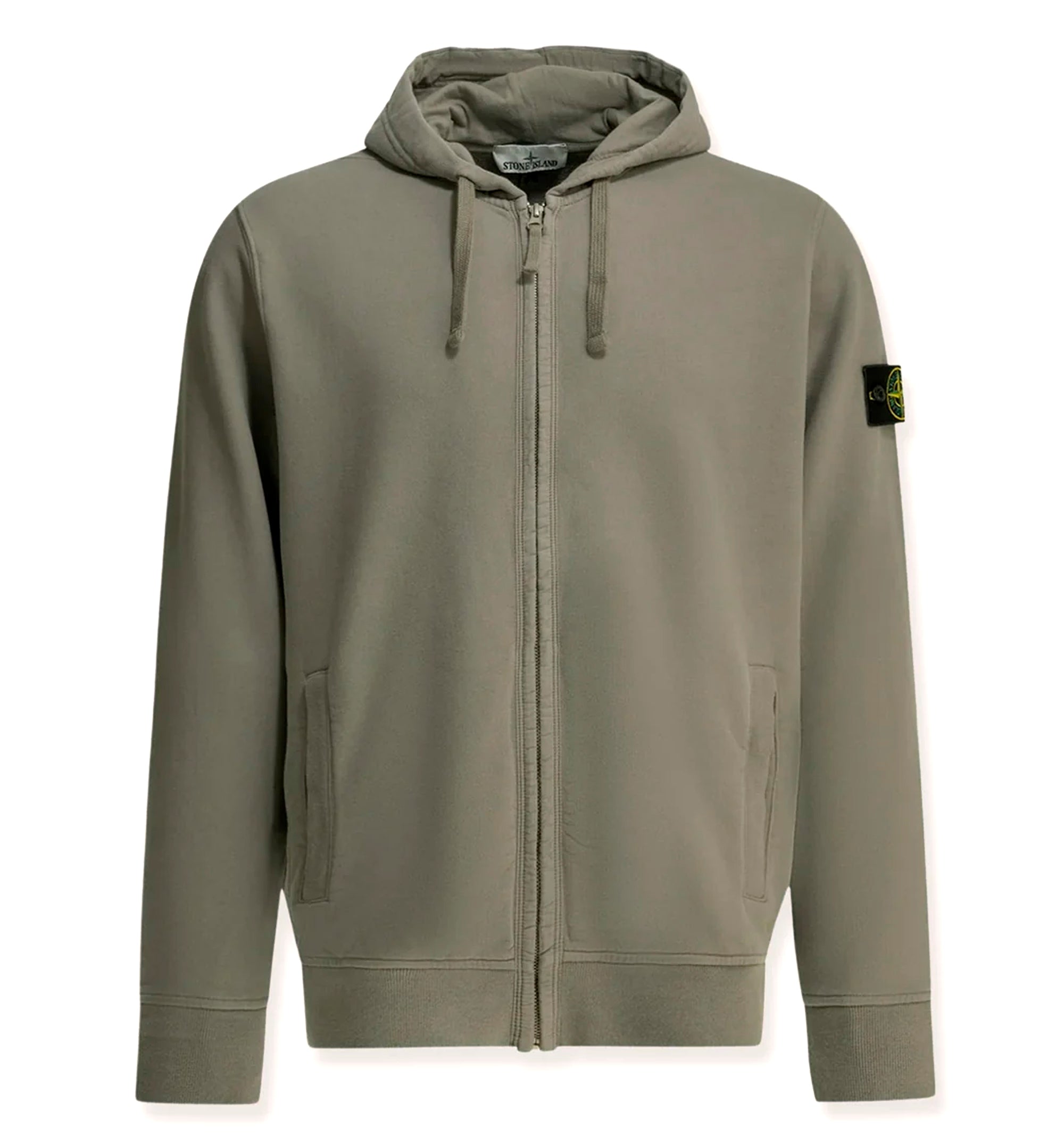 Organic cotton sweatshirt with lateral Logo patch