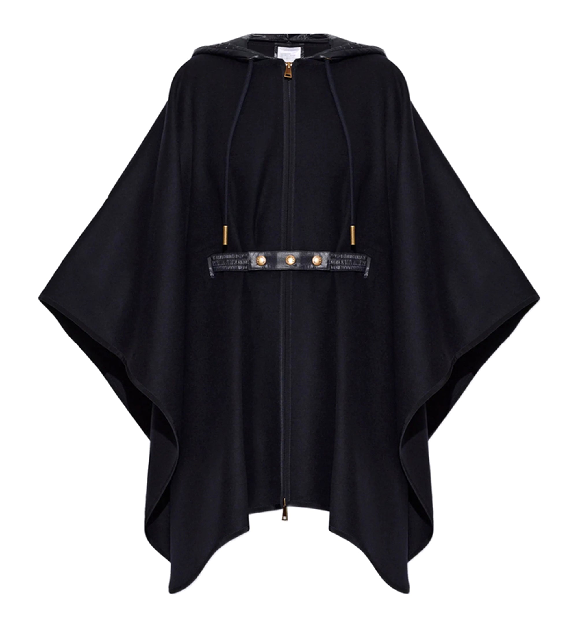 Padded Wool Blend Cape