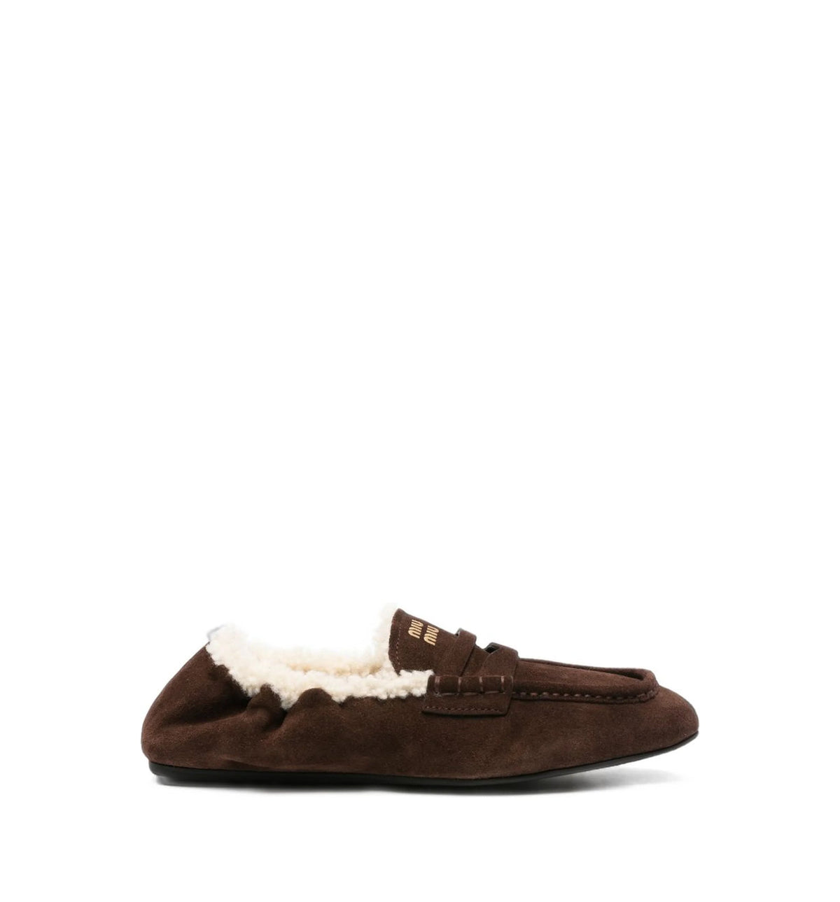 Ruches suede loafers