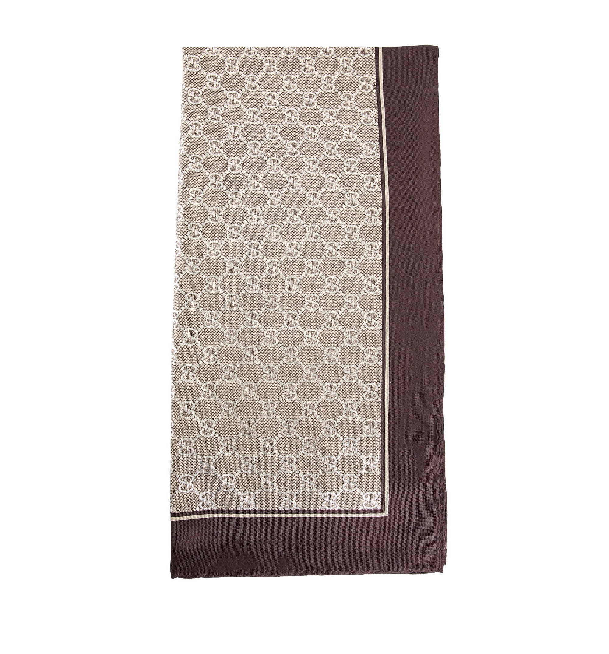 Laminated Printed Silk Twill Carré