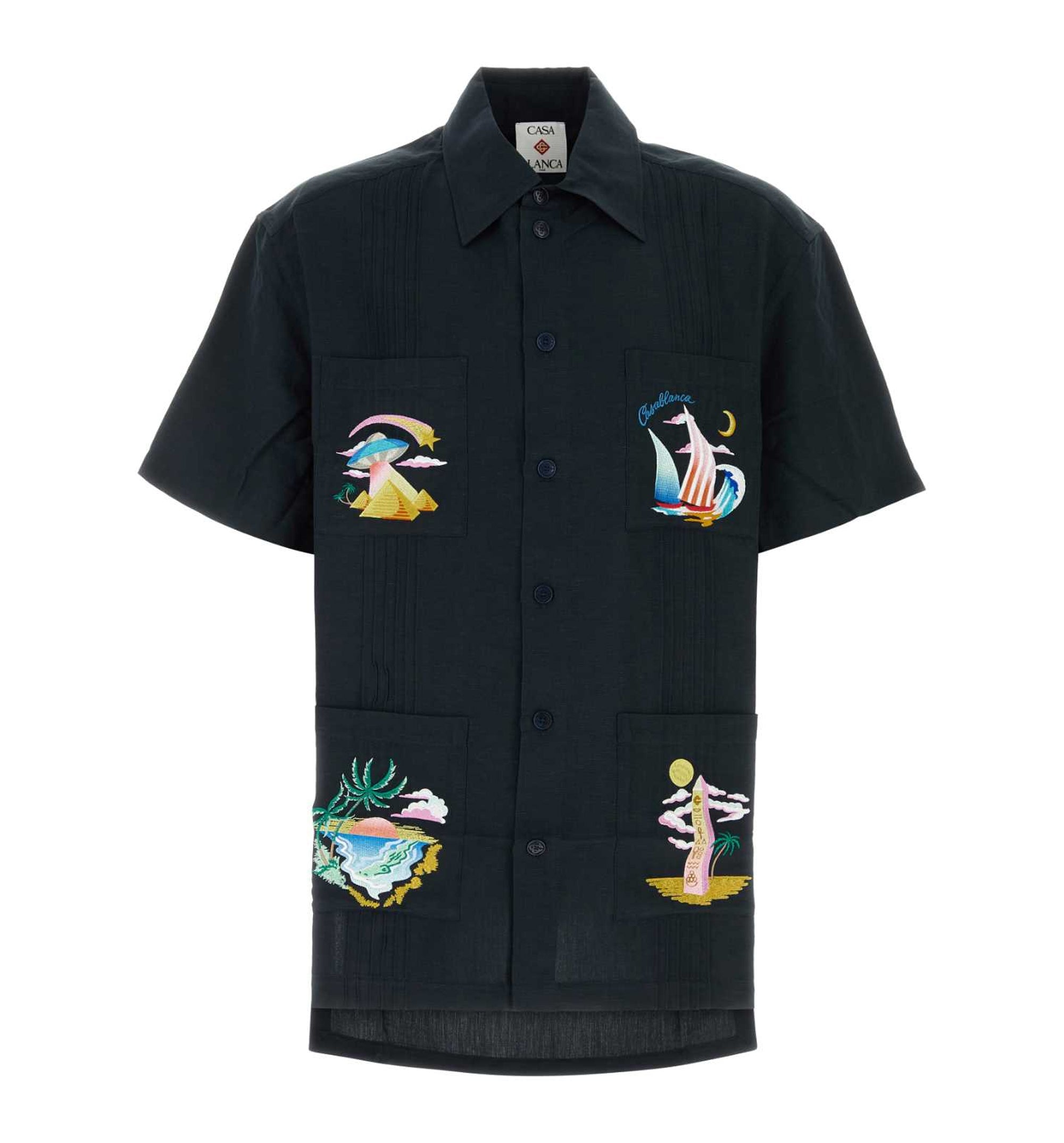 Viscose linen shirt