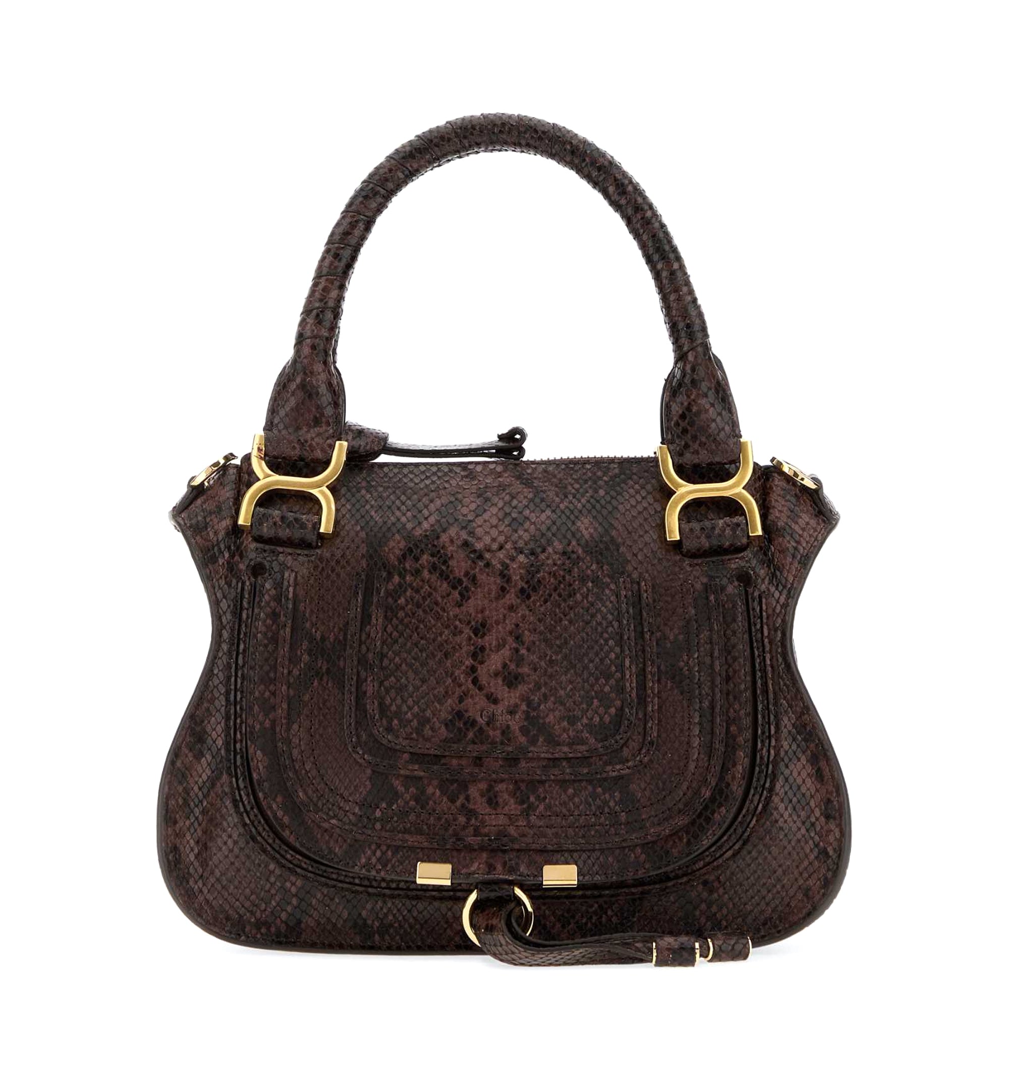 Printed leather small Marcie shoulder bag