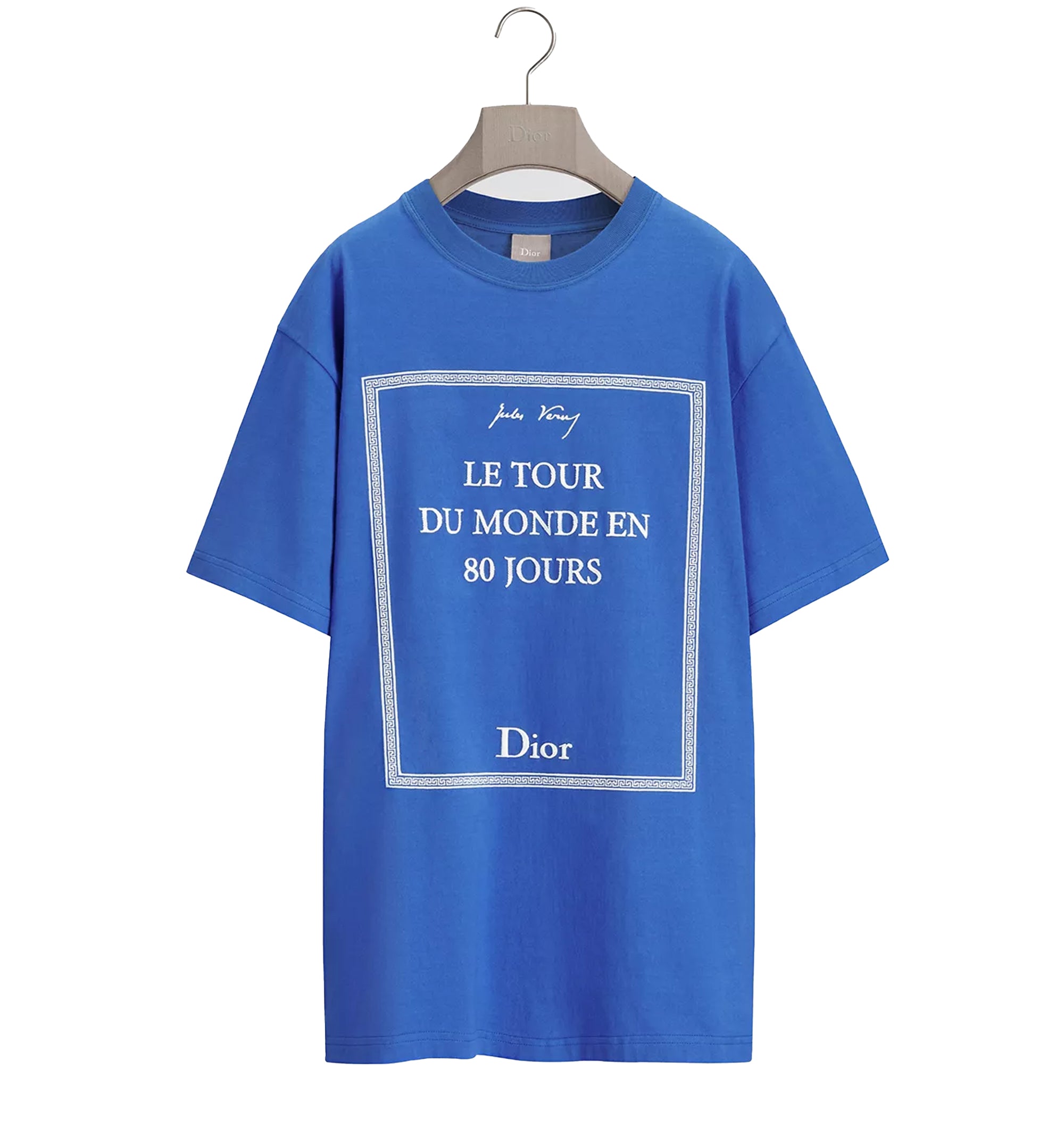 T-Shirt with Book Cover Embroidery, Relaxed Fit