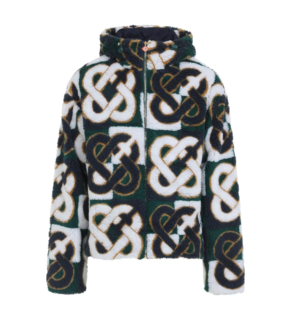 Monogram fleece Hooded Jacket