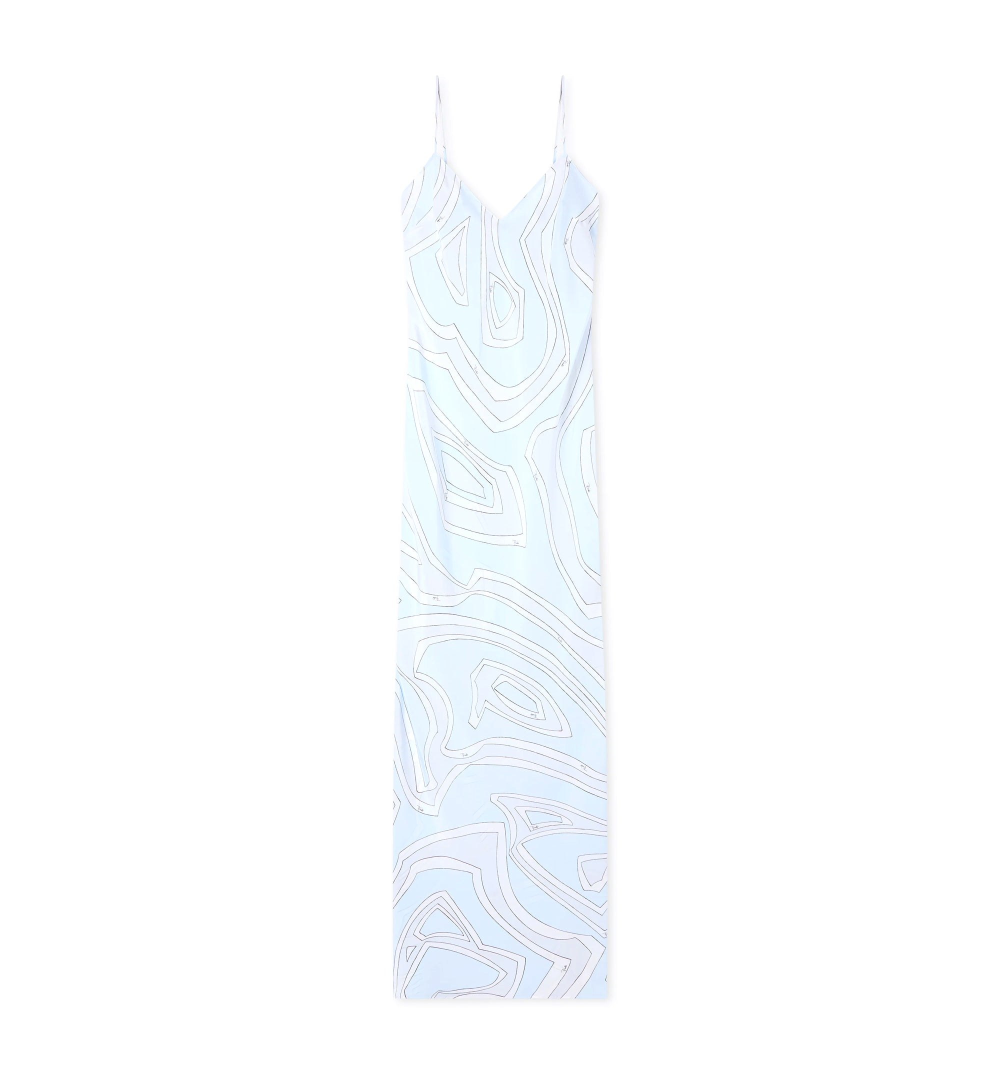Labirinto Print Crêpe de Chine Dress