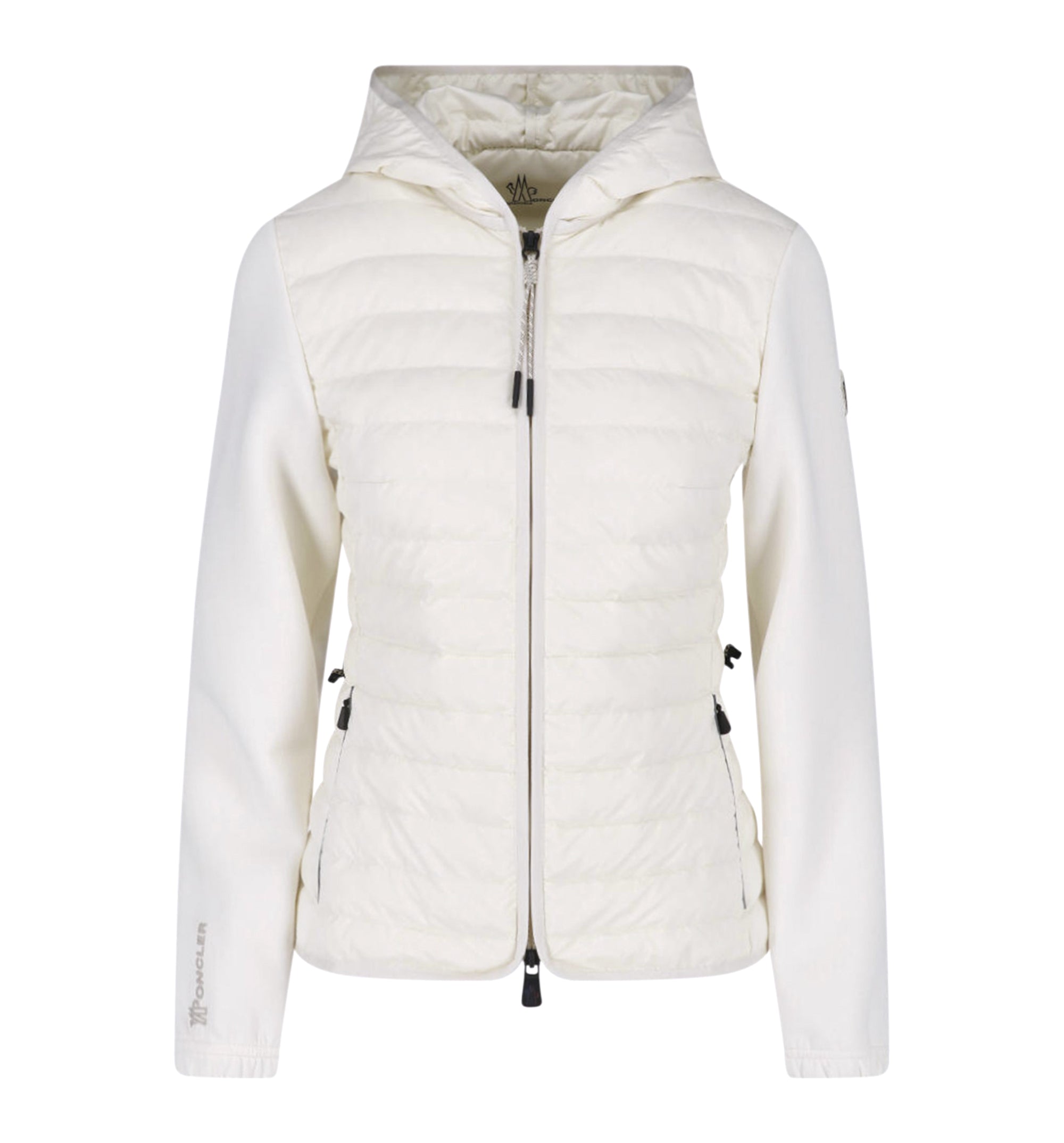 Zip-Up Hooded Hybrid Cardigan