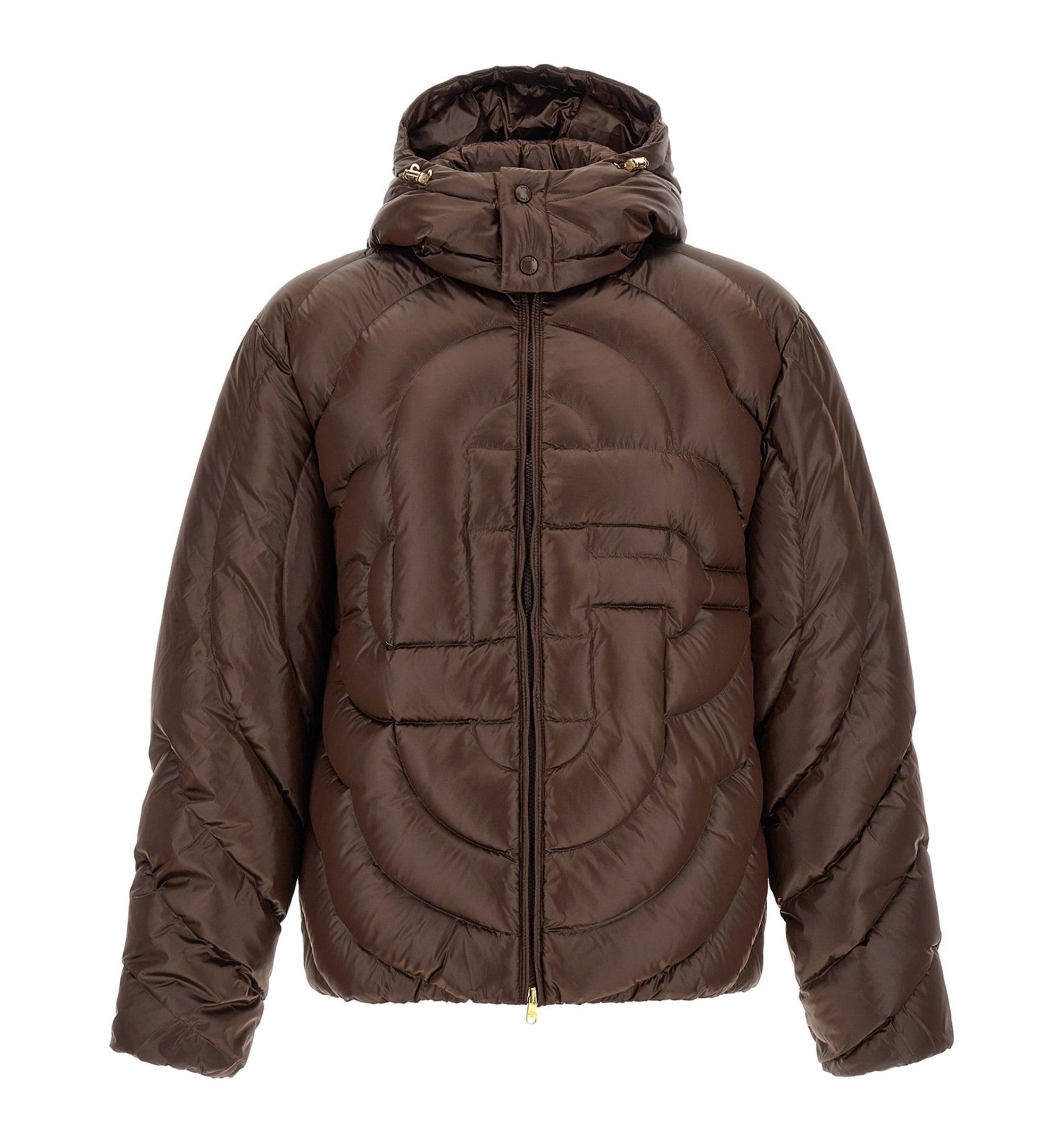'Monogram' quilting down jacket