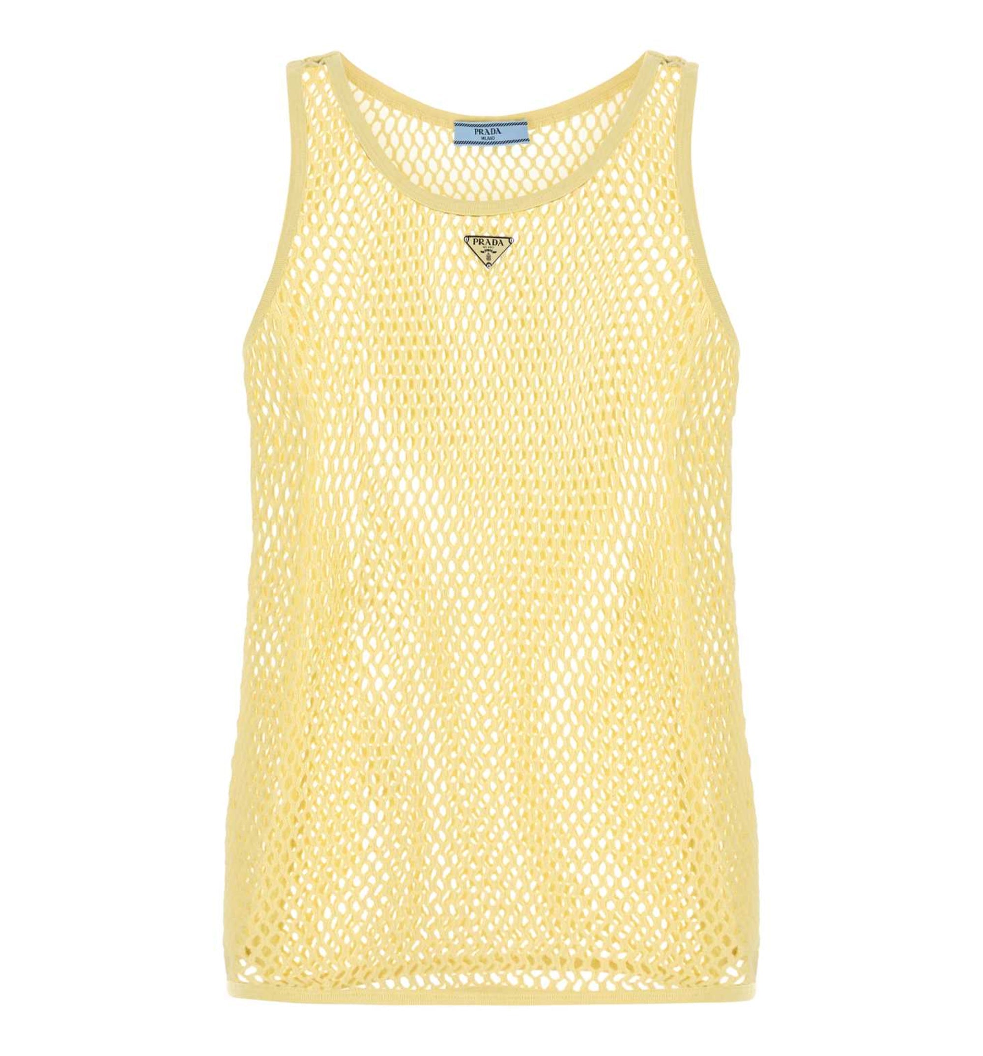 Cotton Mesh Tank Top