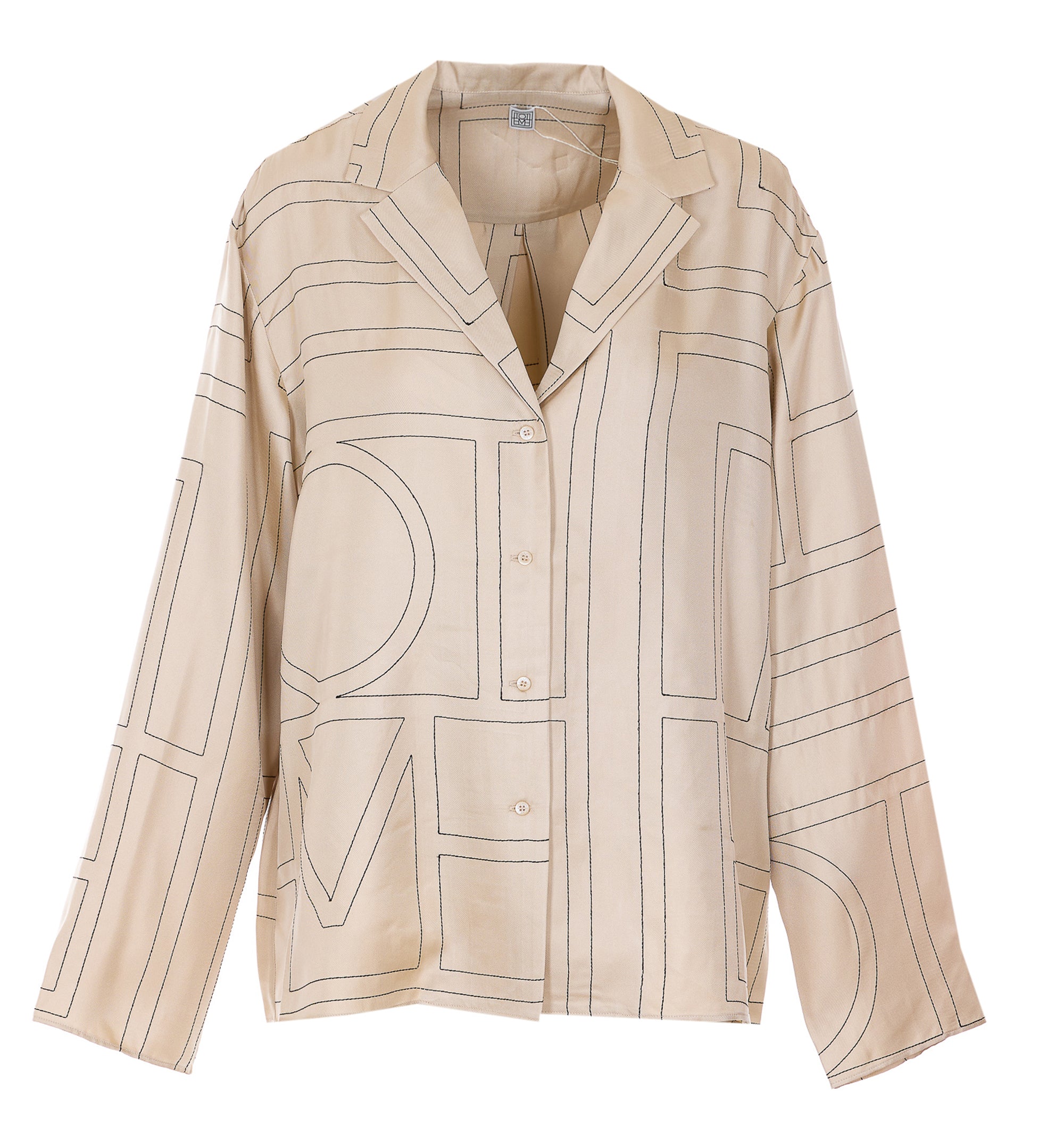 Monogram Silk PJ Shirt