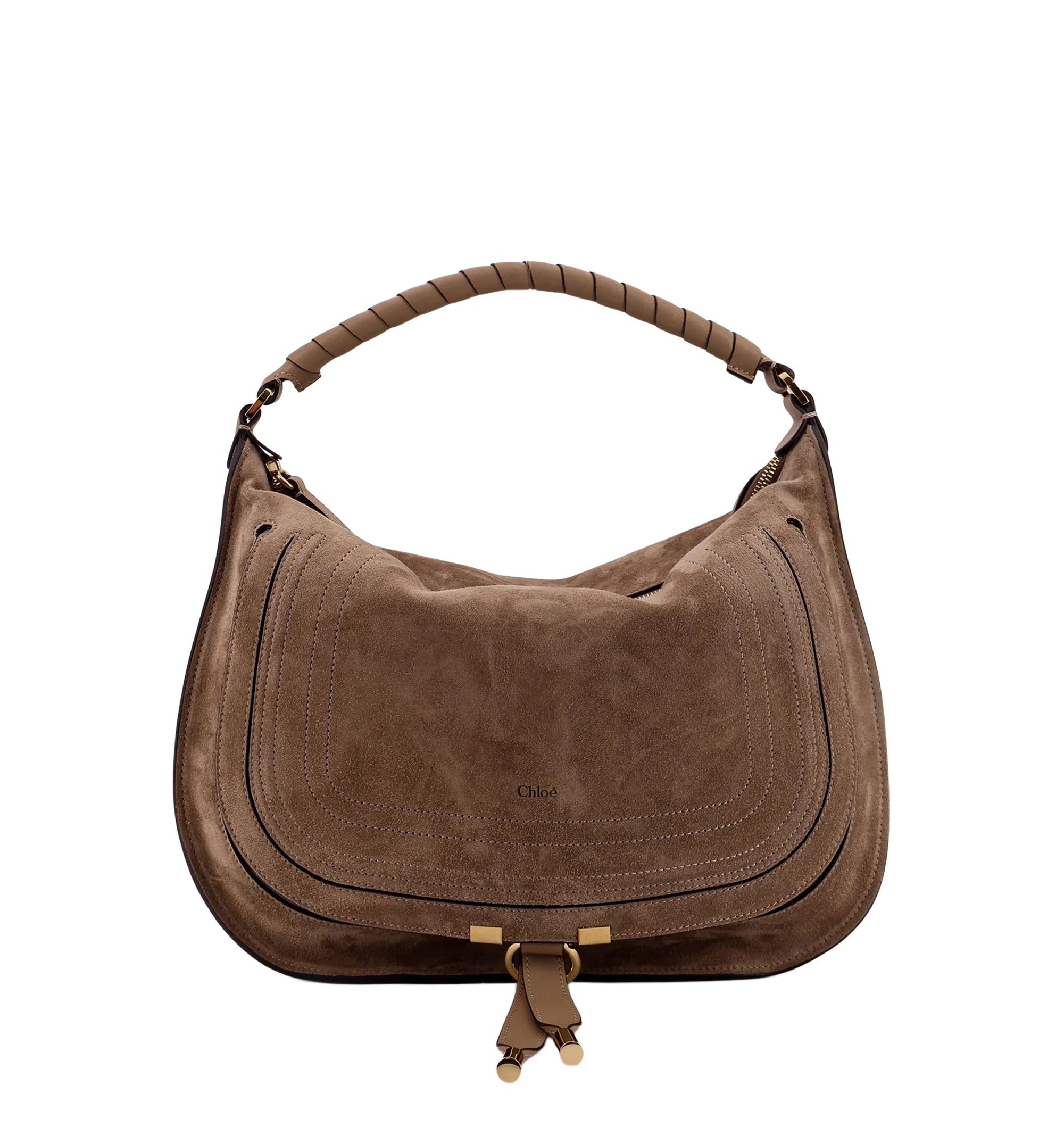Marcie Shoulder Bag in Suede Leather