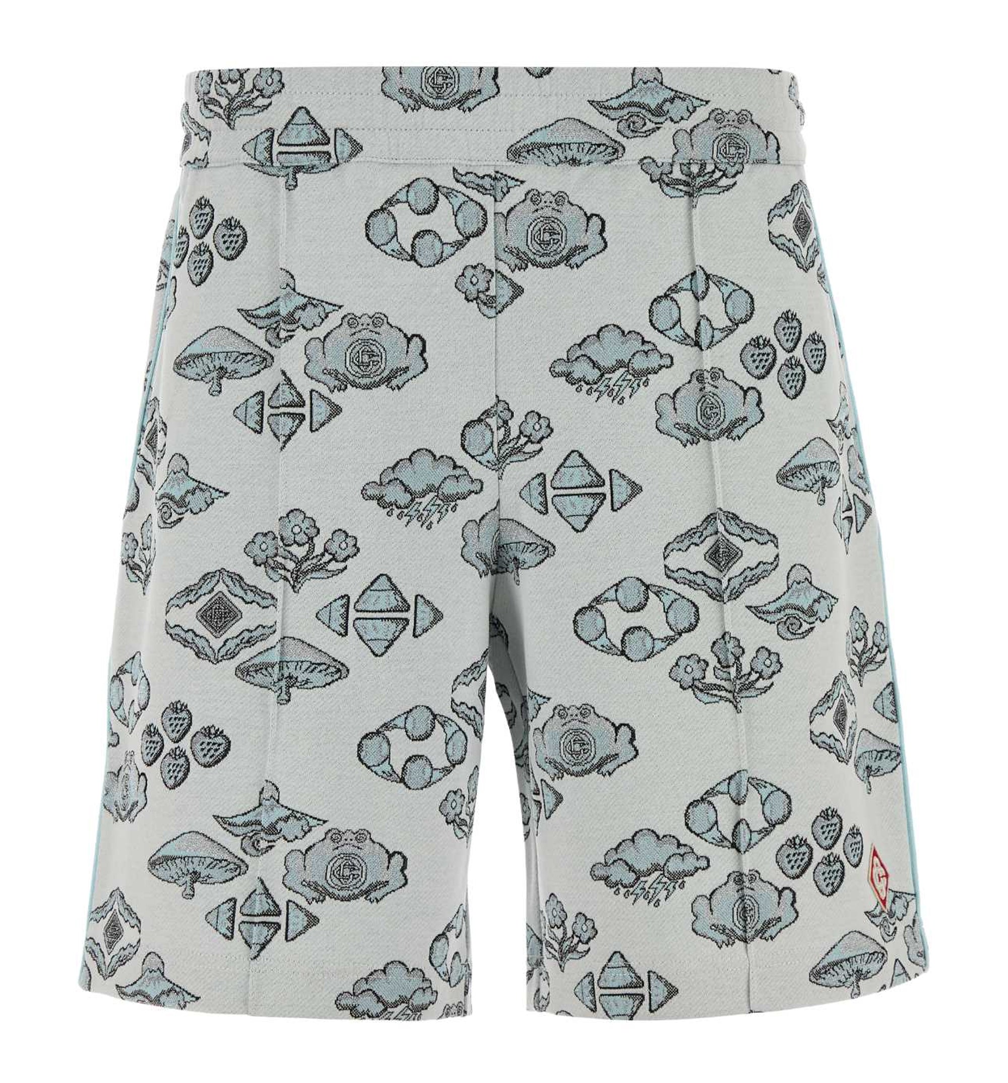 Embroidered Stretch Jacquard Bermuda Shorts