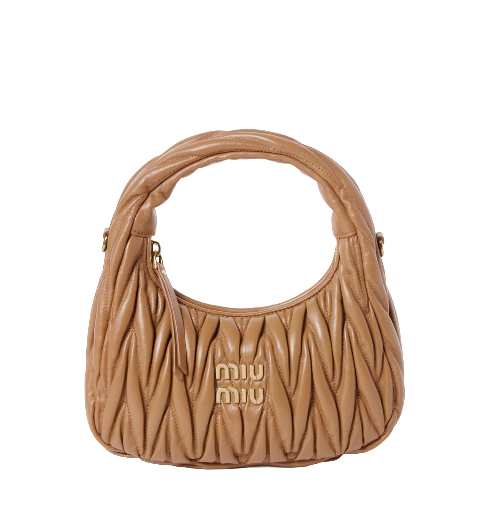 Wander Matelassé Nappa Leather Hobo Bag