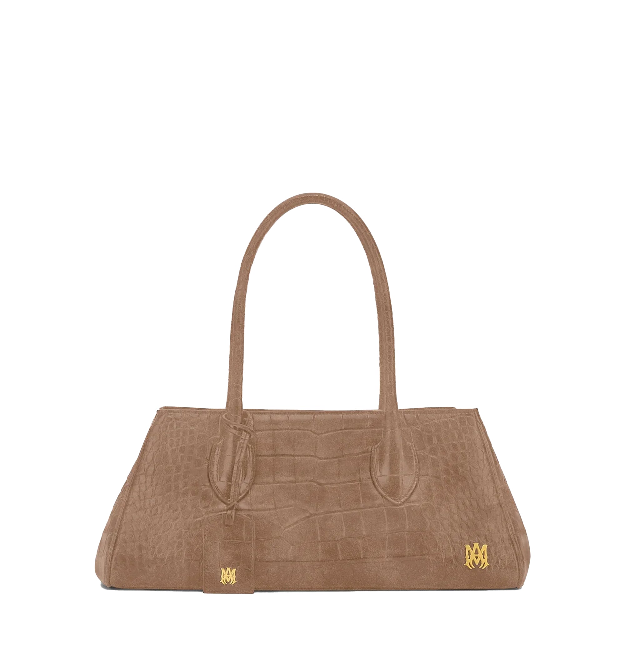 Suede Croc Honey 40 Shoulder Bag