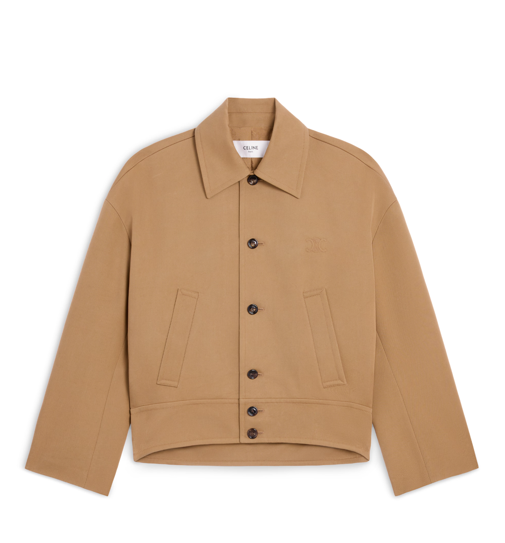 Jacket in Cotton Wool Gabardine