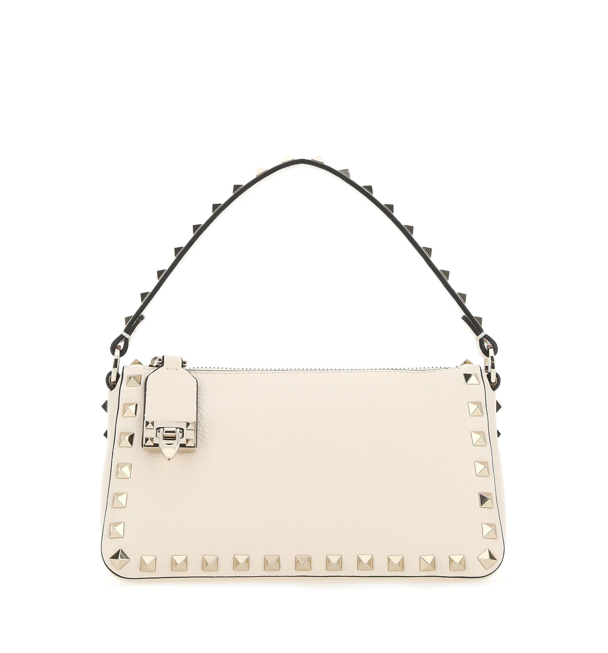 Small Rockstud Grainy Calfskin Crossbody Bag