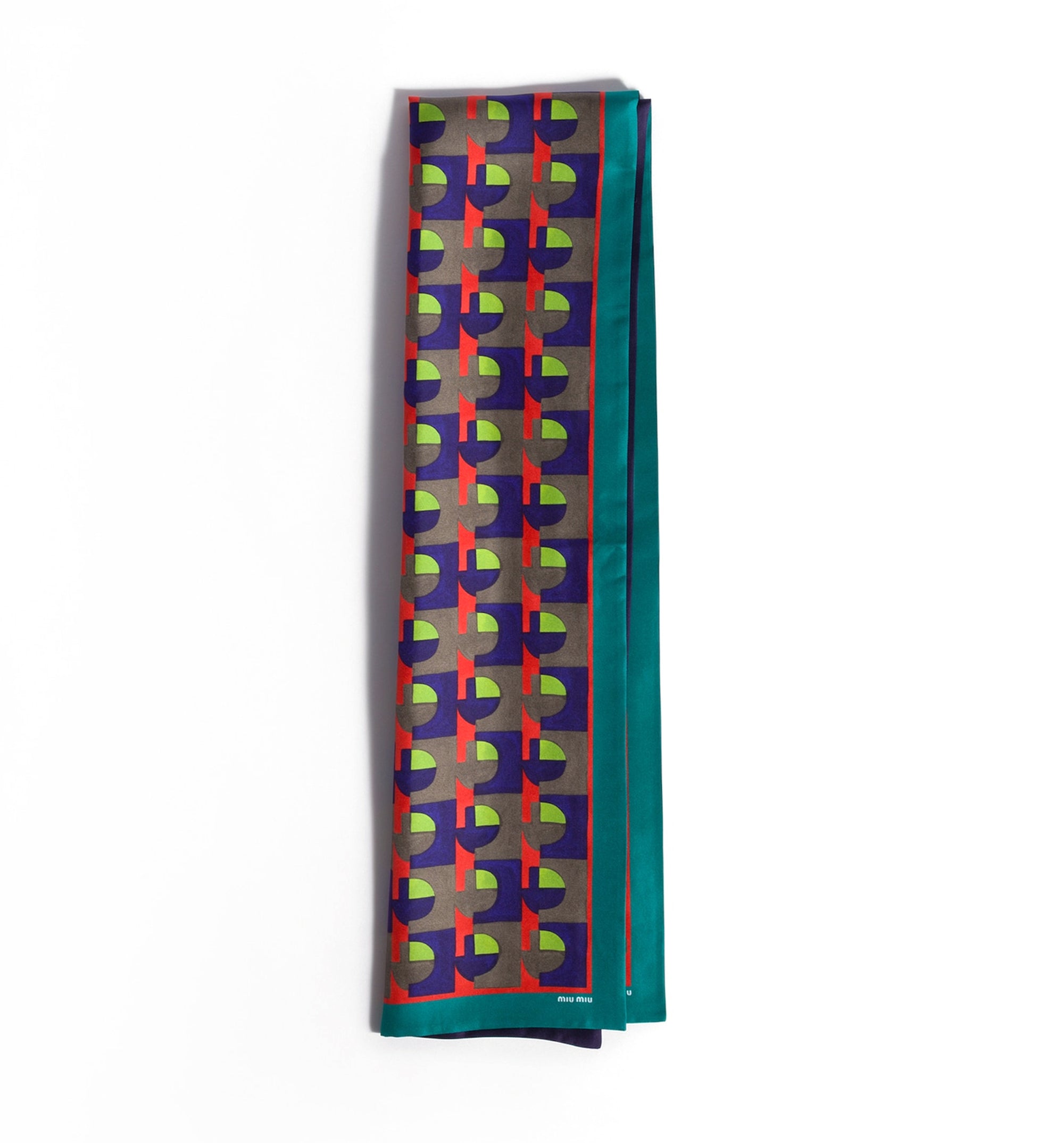 Printed silk scarf