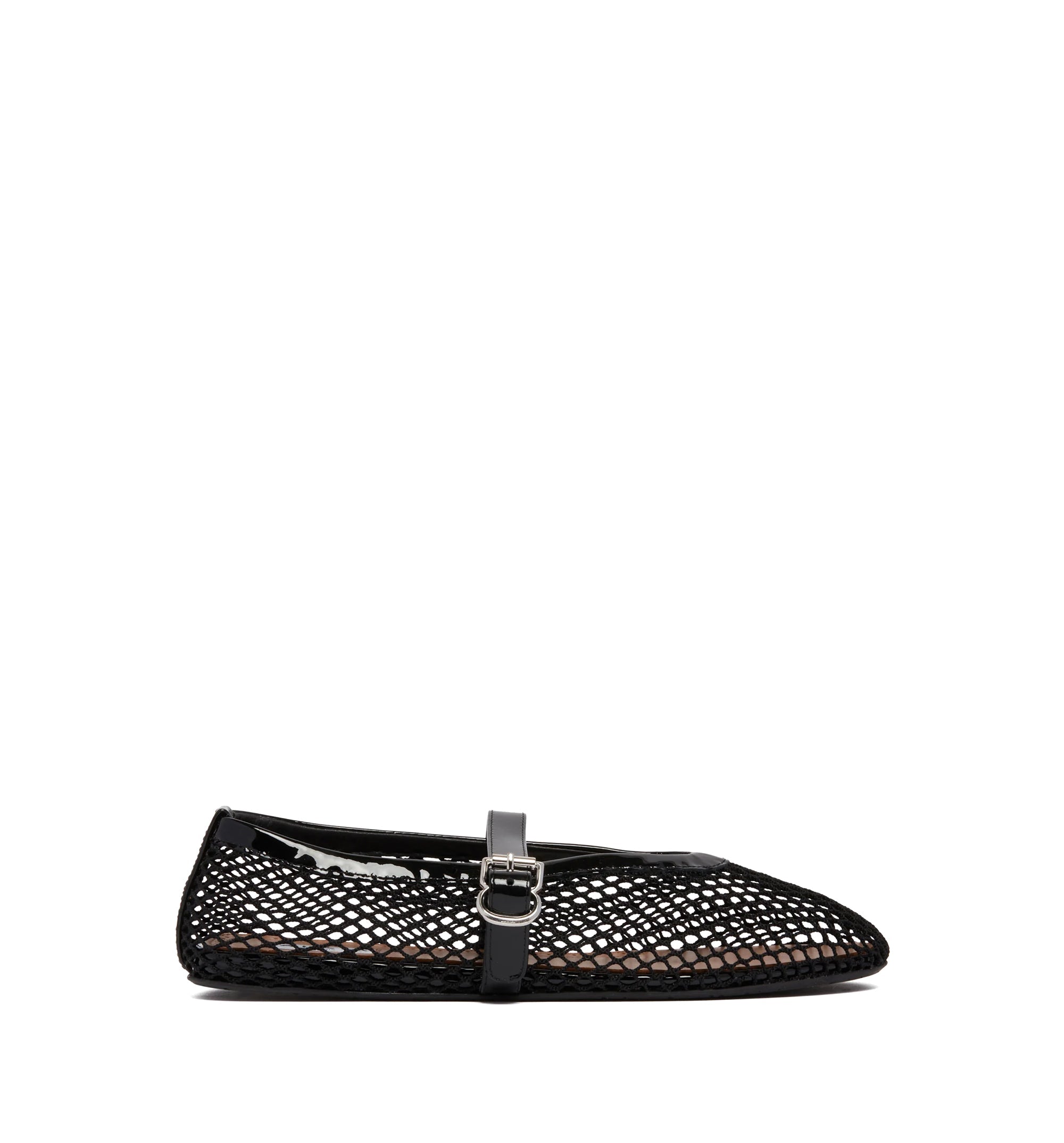 Ballet Flats In Fishnet