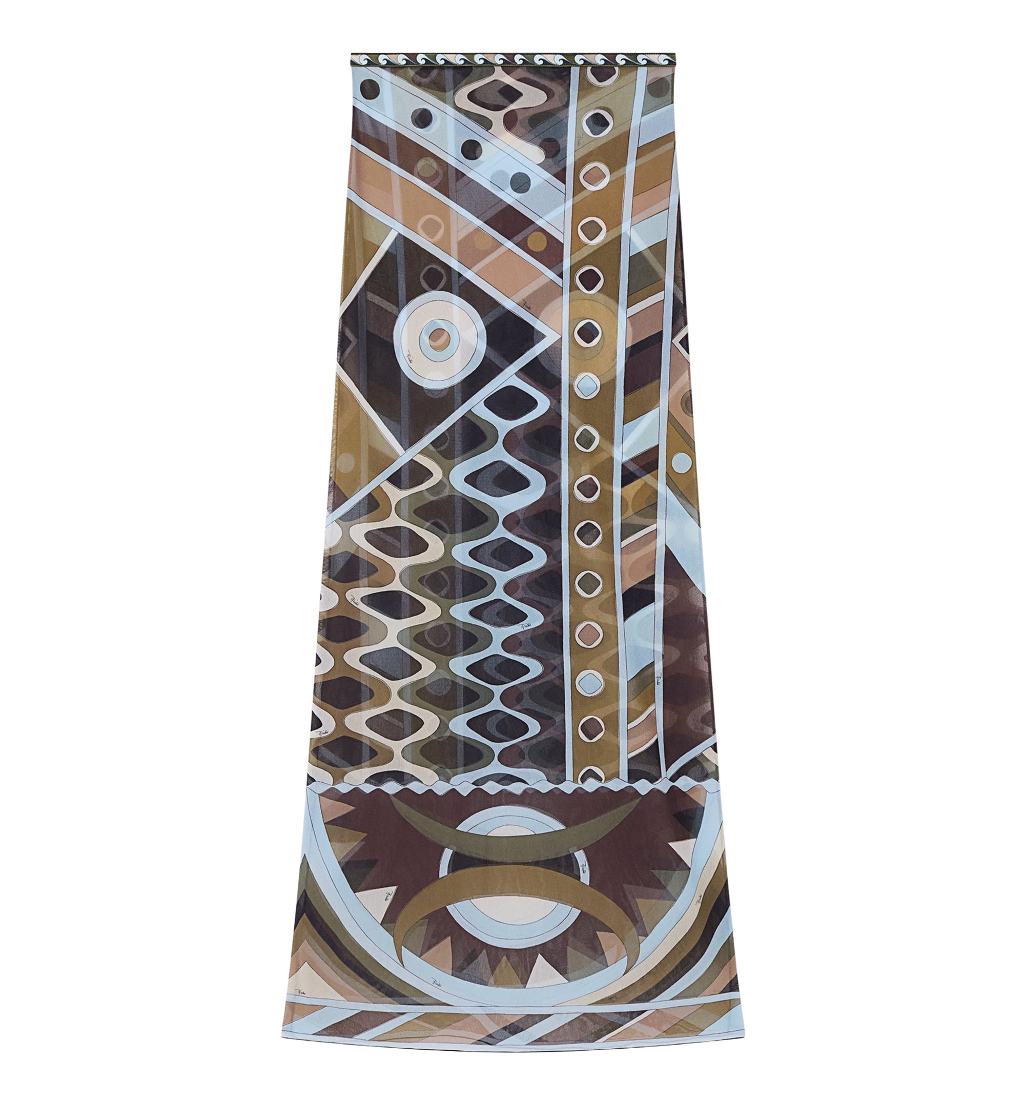 Vivara Print Long Tulle Skirt