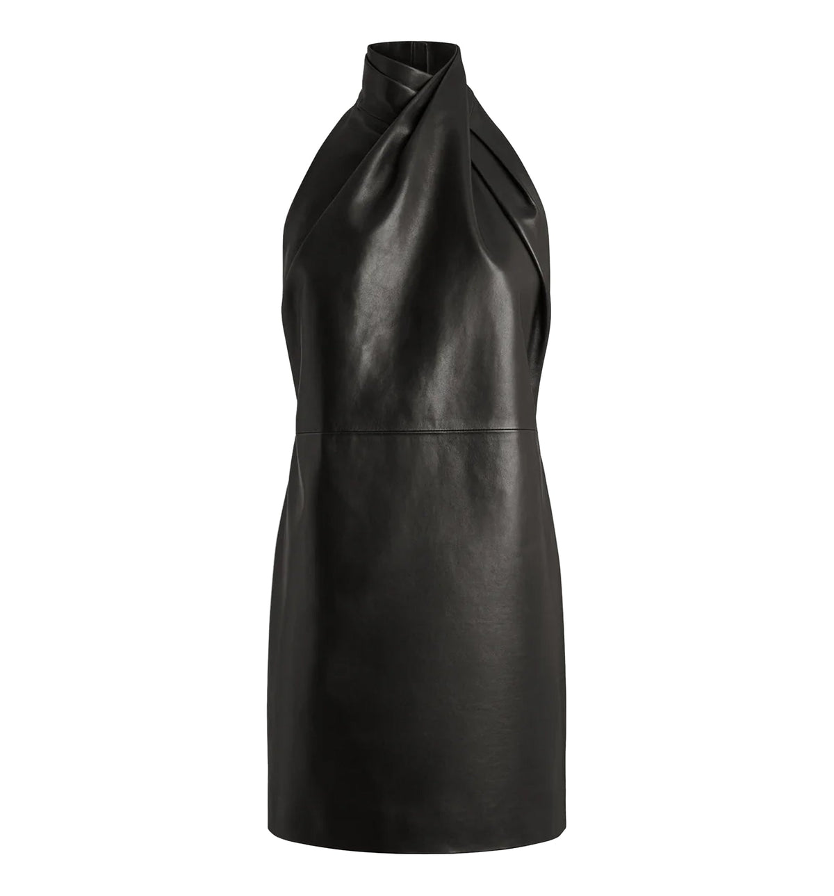 Lambskin Open-Back Dress