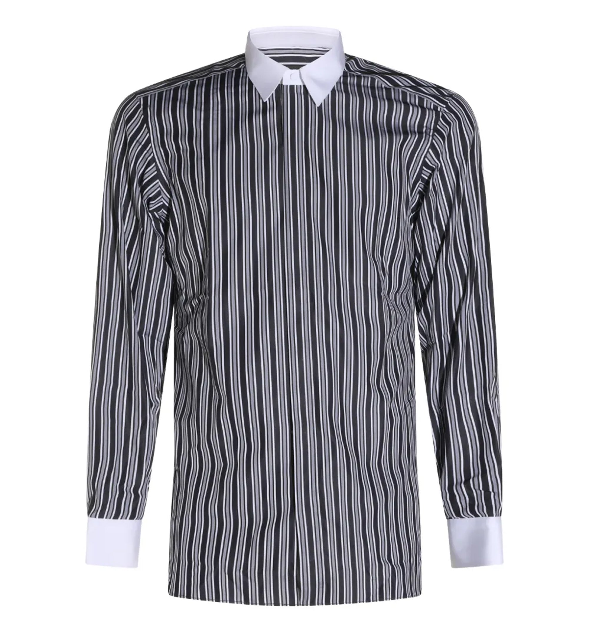 Vertical-stripe Long-sleeve Shirt