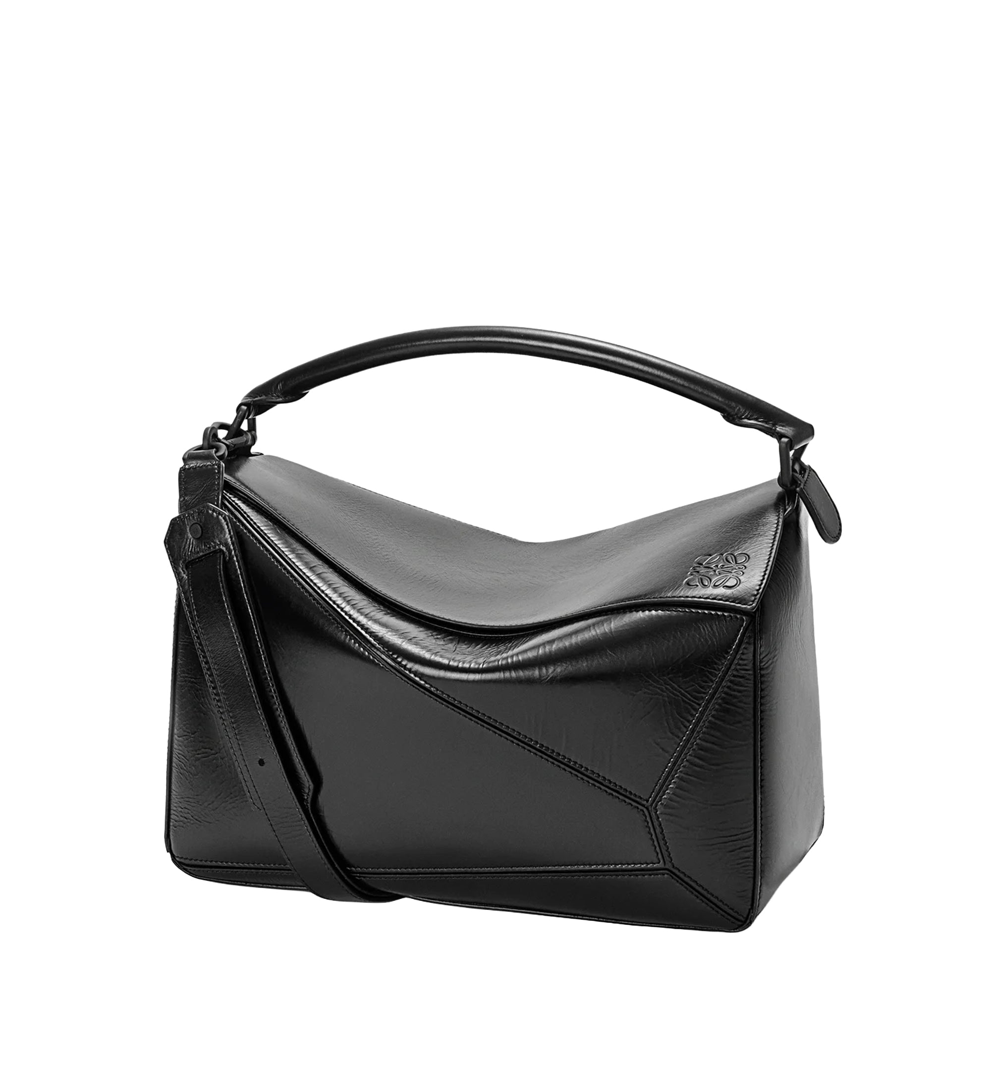 Large Puzzle Bag In Paper Calf