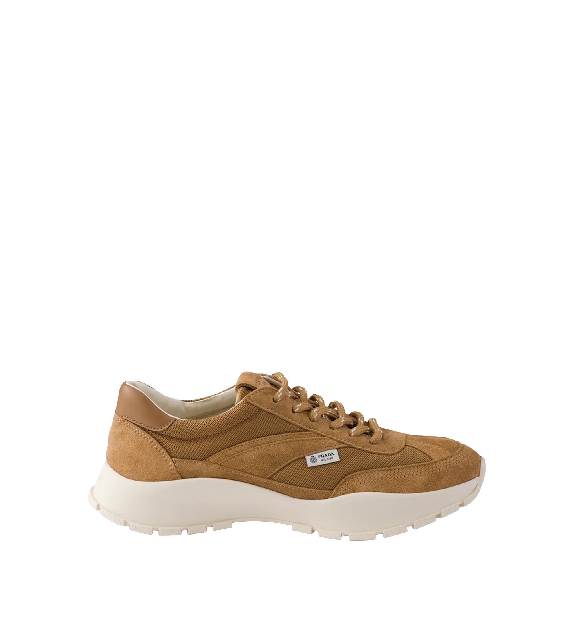 Mesh Fabric And Suede Sneakers