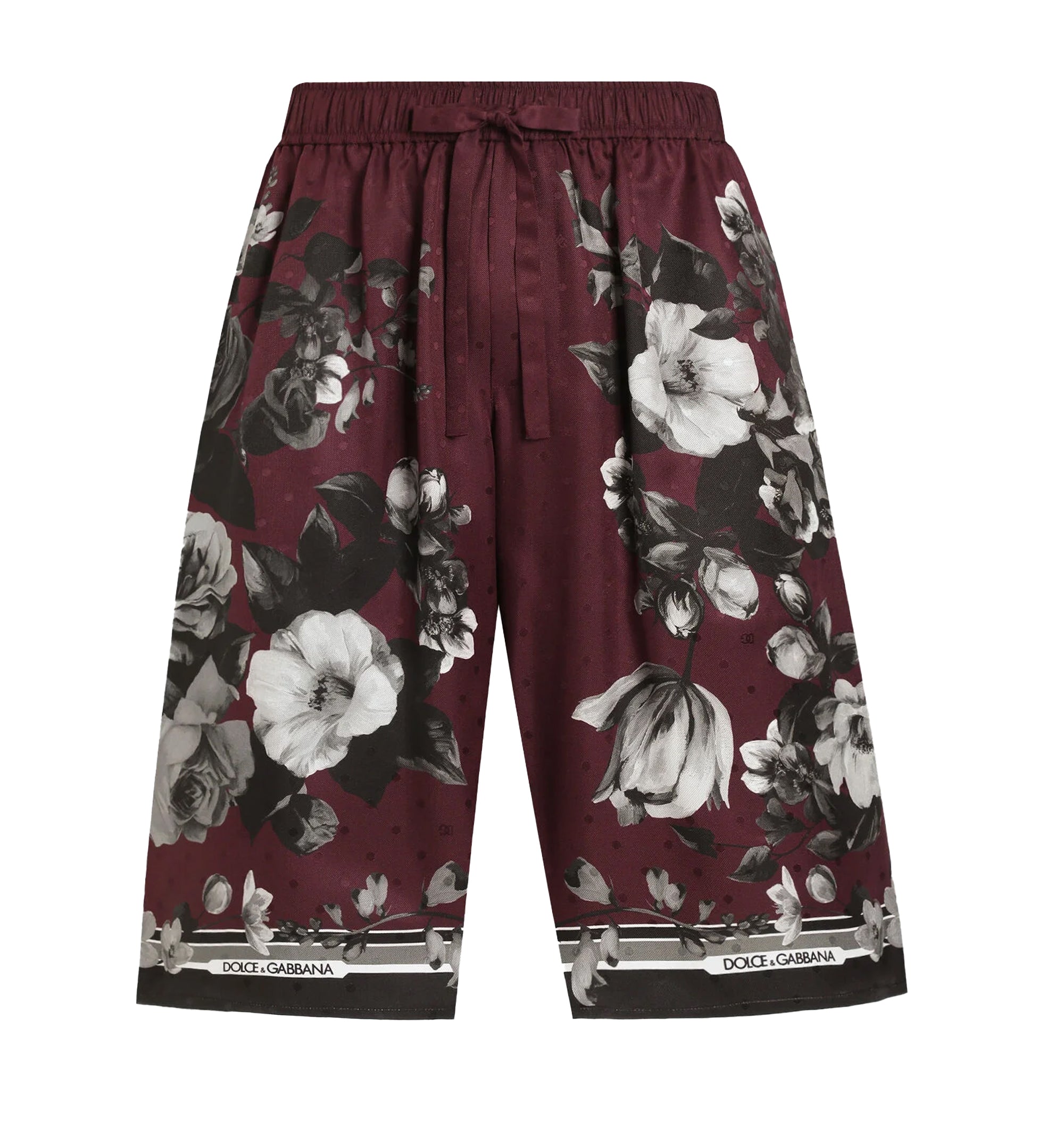 Maiolica-Print Silk Bermuda Shorts