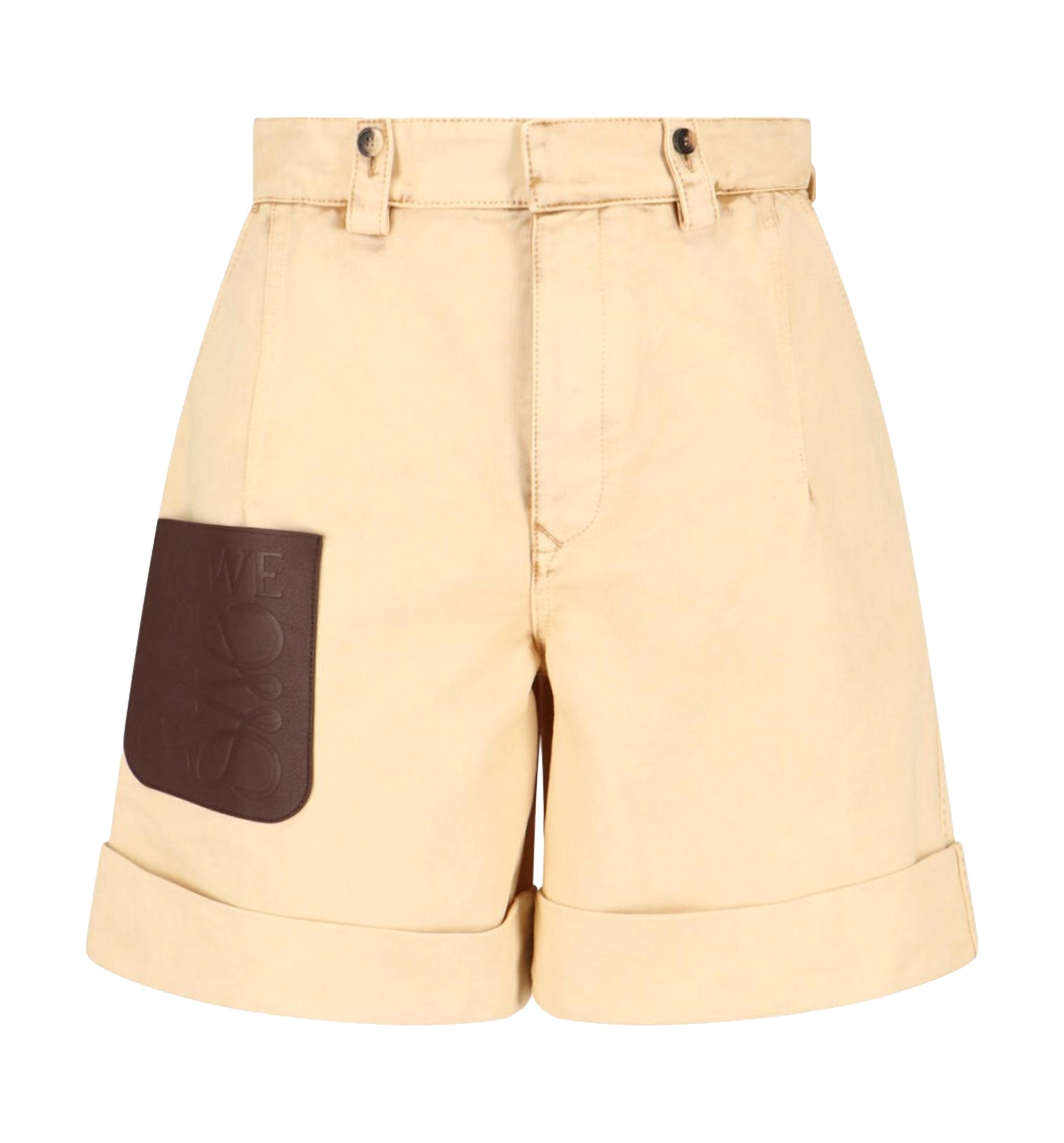 Turn-Up Shorts in Cotton