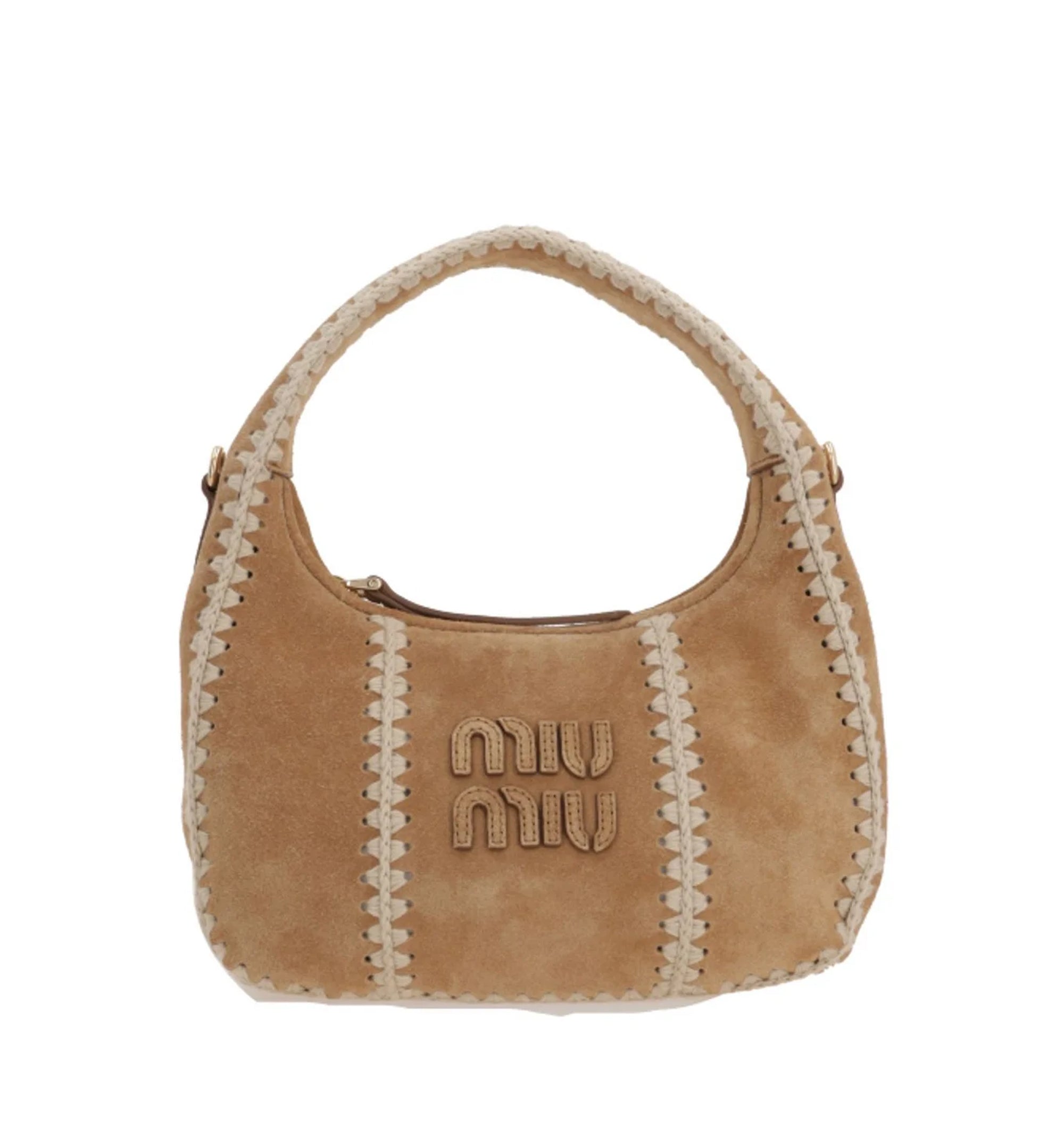 Logo-Detailed Zipped Hobo Bag