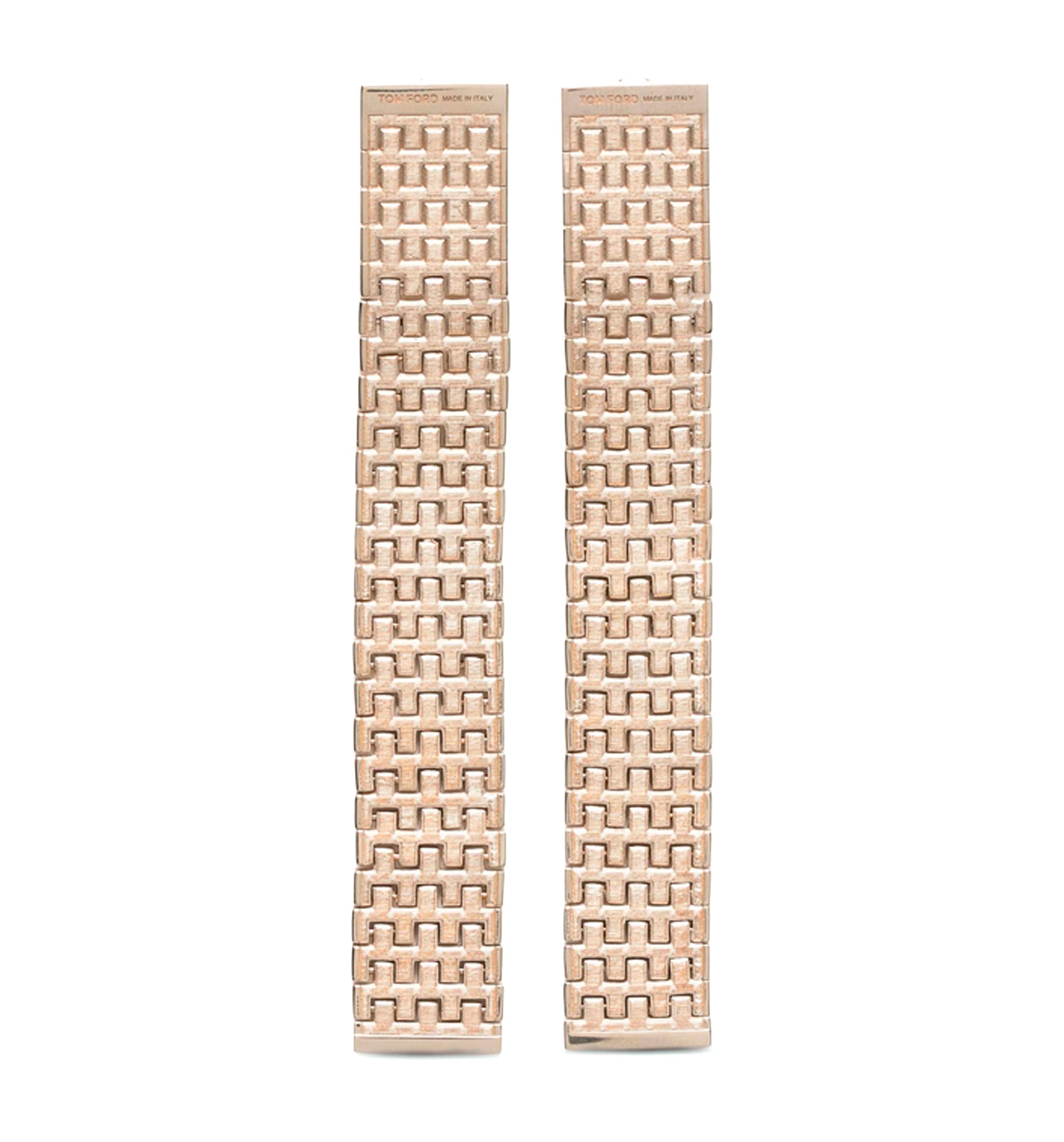 Mesh-detail Drop Earrings