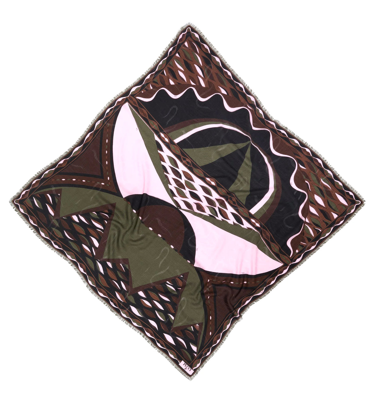 Dune Print Wool and Silk Pashmina