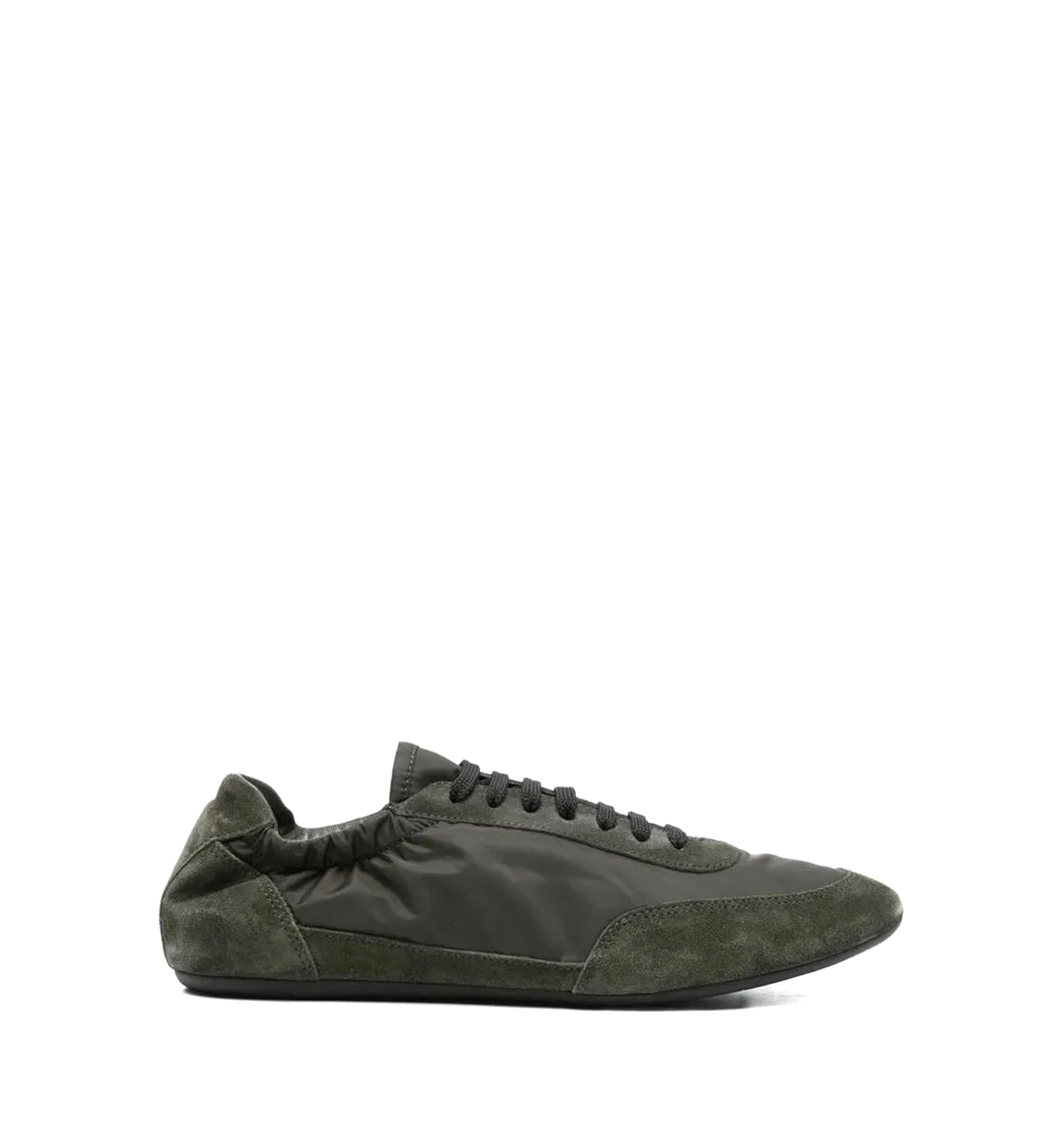 Collapse Re-Nylon And Suede Elasticized Sneakers