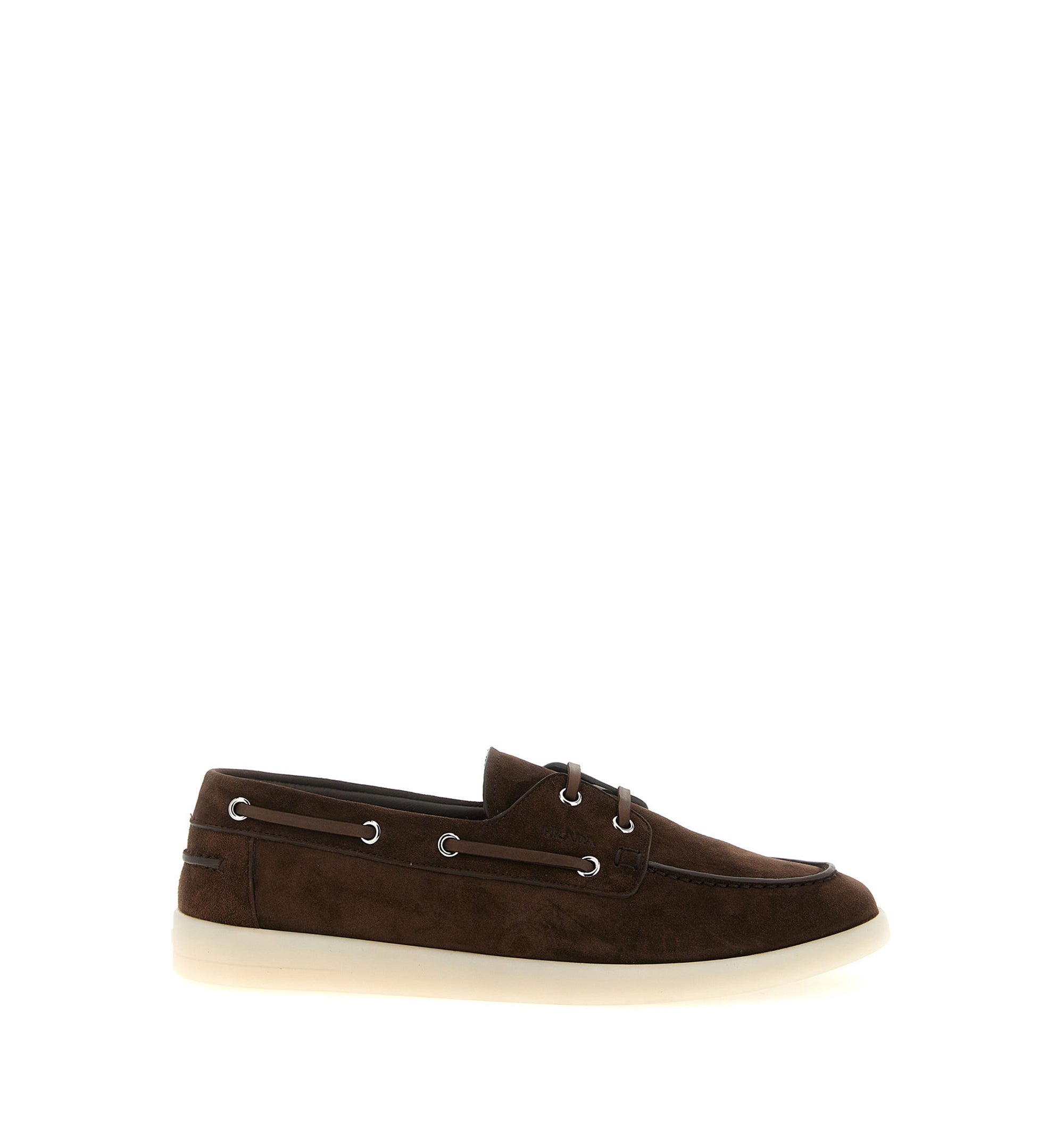 Suede Boat Shoes With Laces