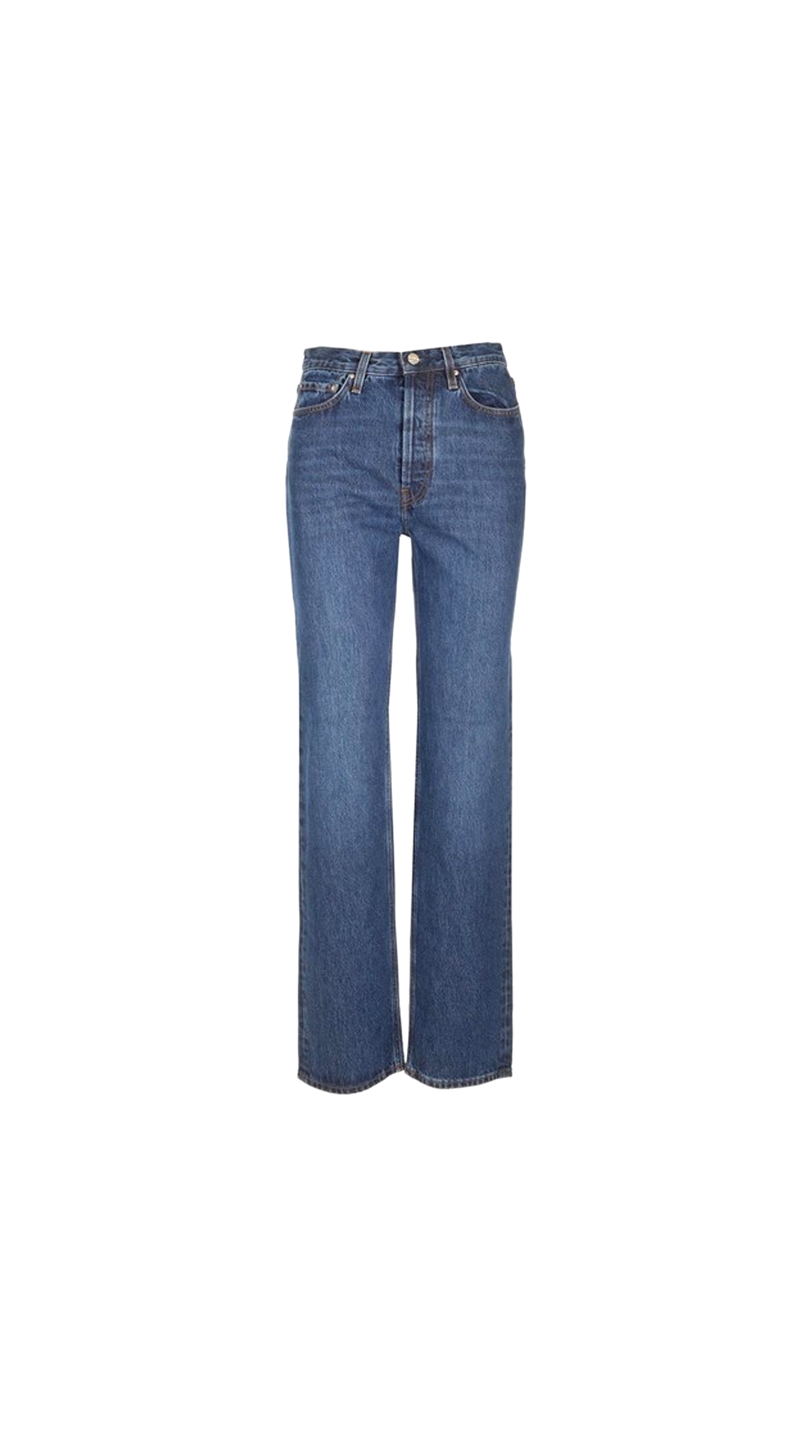 Straight Leg Jeans - Denim