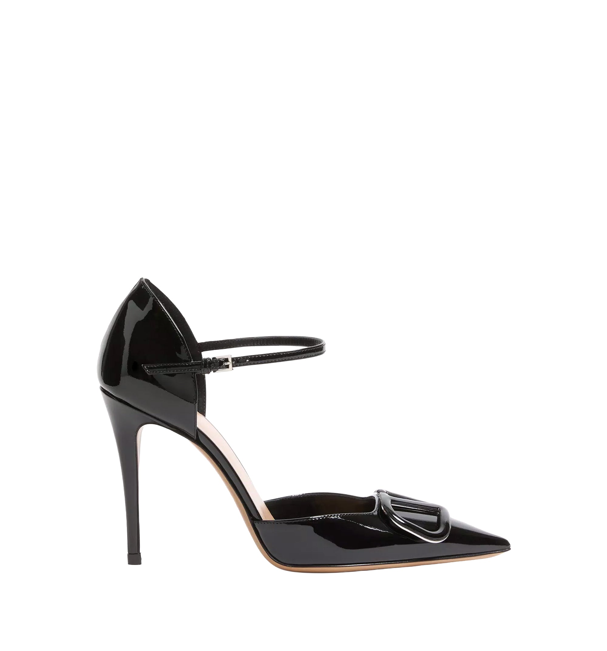 VLogo Signature D'Orsay Patent Leather Pumps 100mm