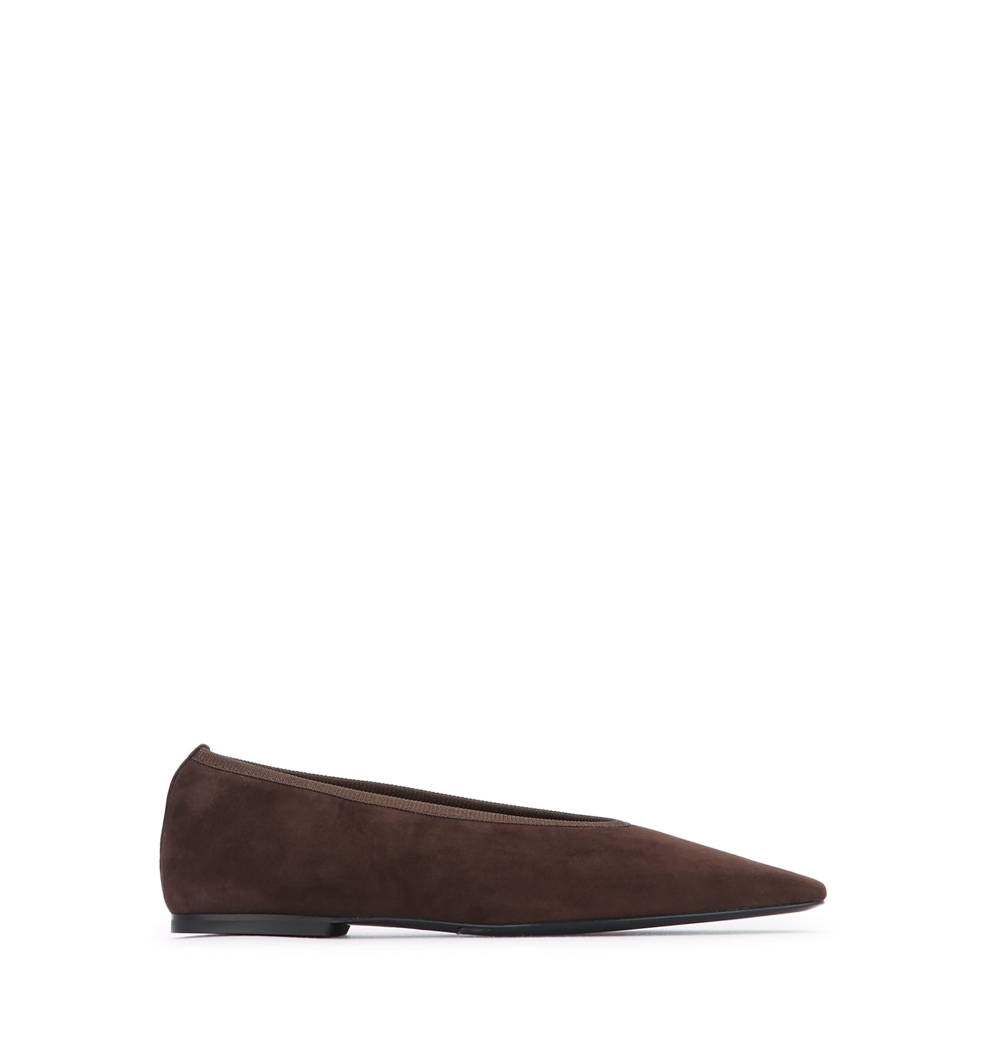 Minimalist Suede Ballerinas Pepper