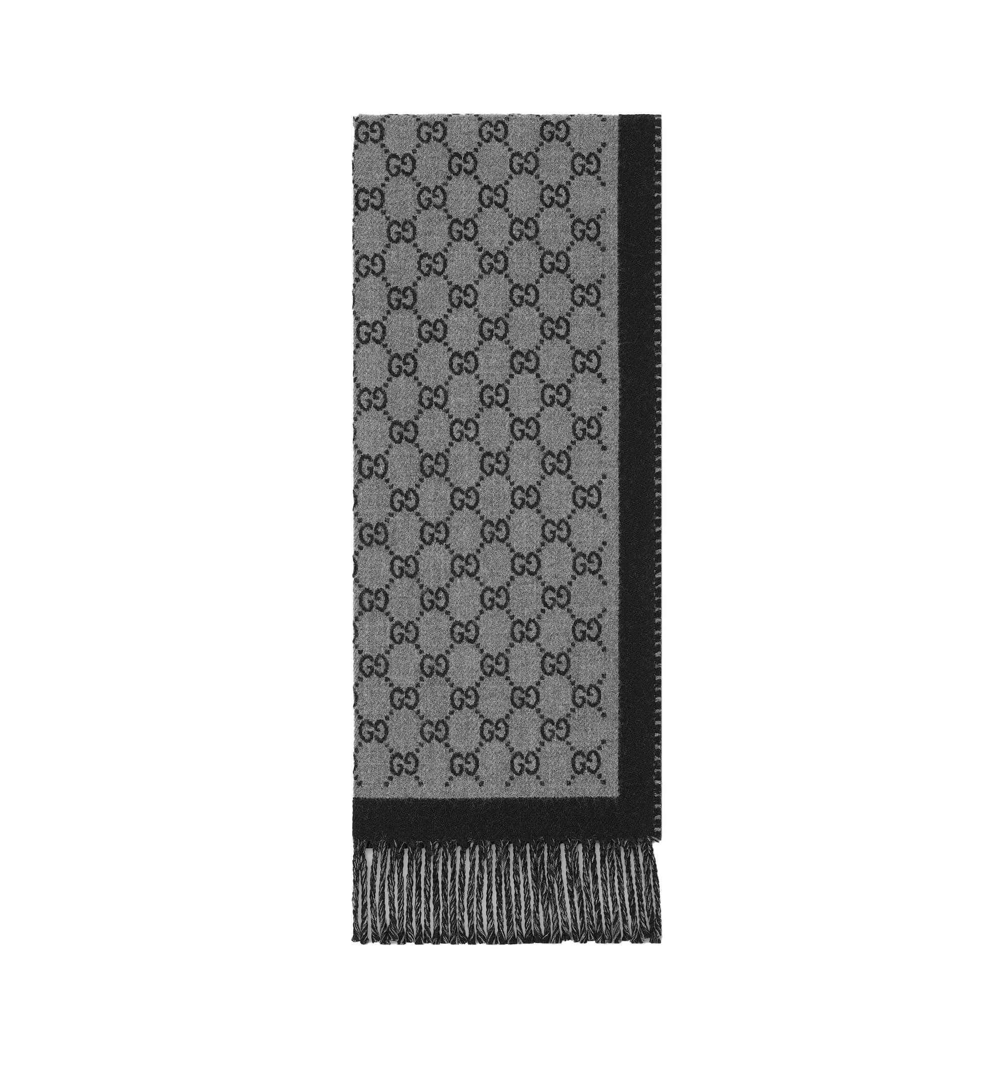 GG wool jacquard scarf