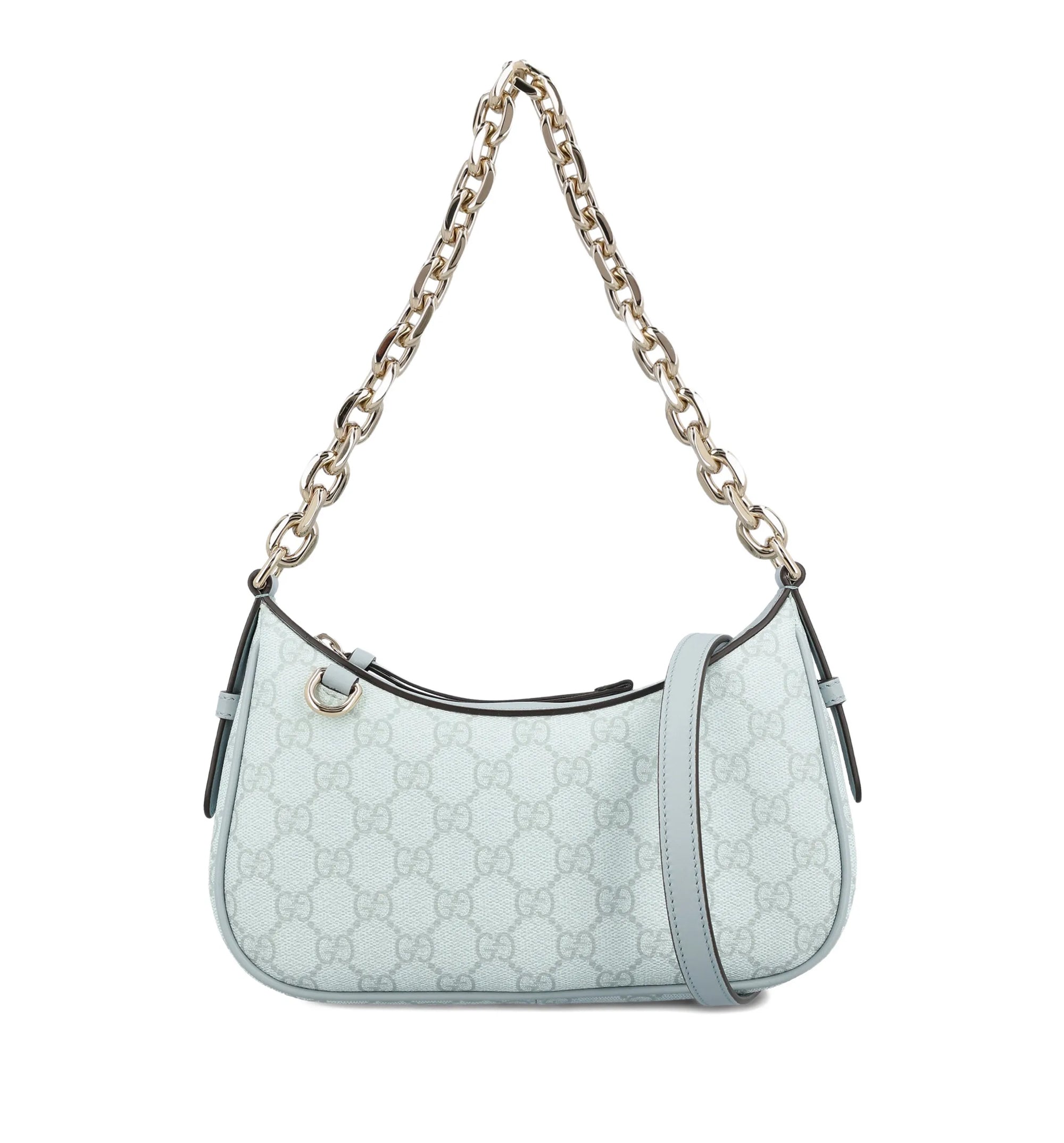 Printed Canvas GG Emblem Shoulder Bag