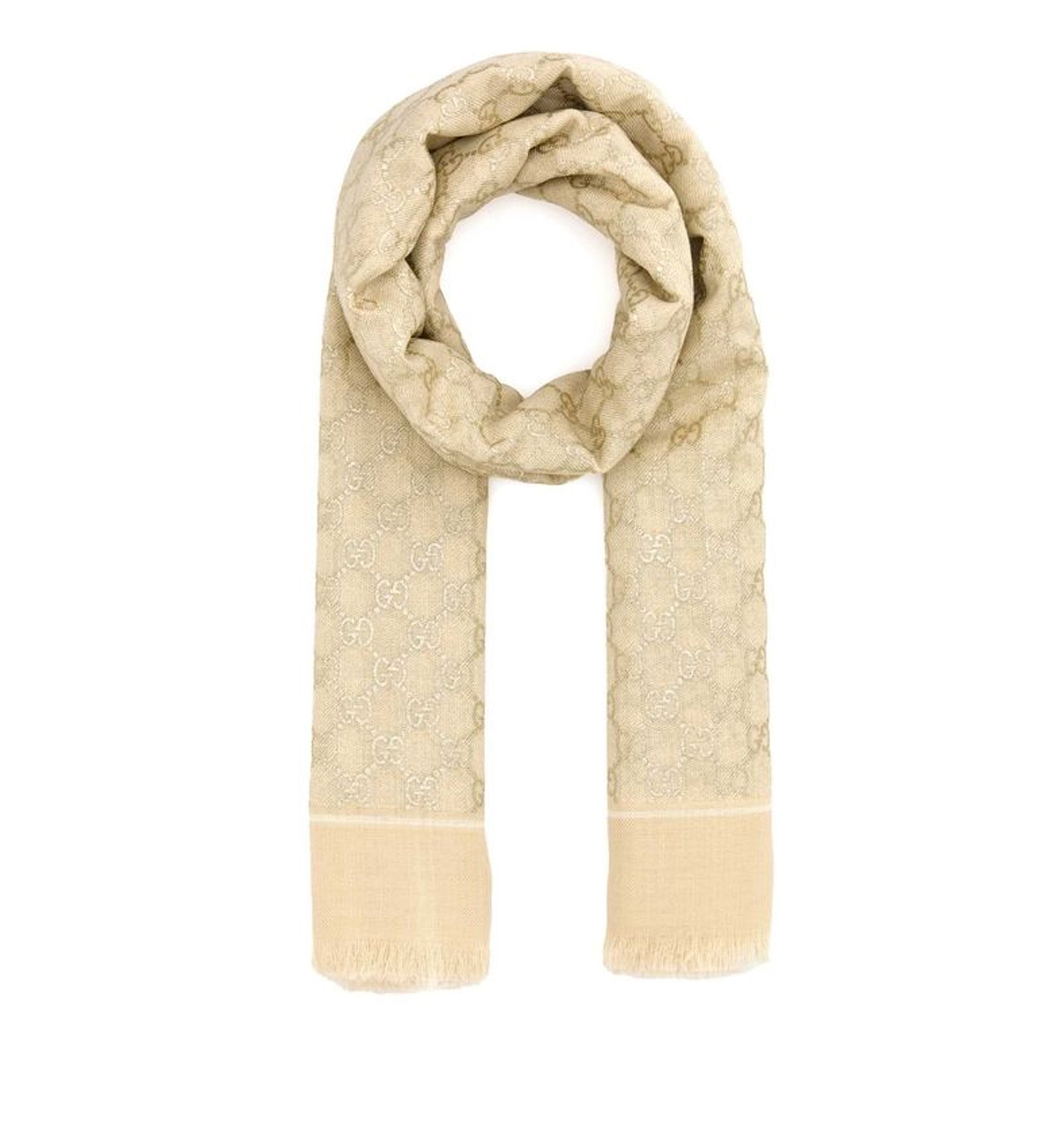 Laminated GG Wool Shawl