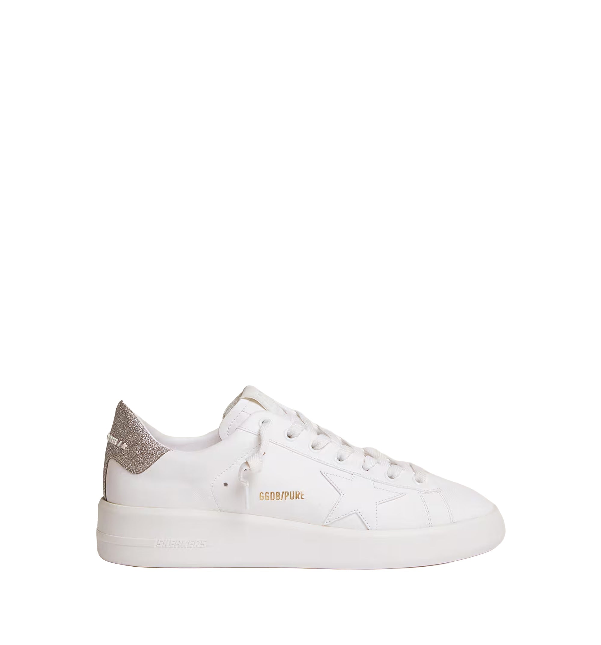 Purestar Sneakers With Glittery Silver Heel Tab