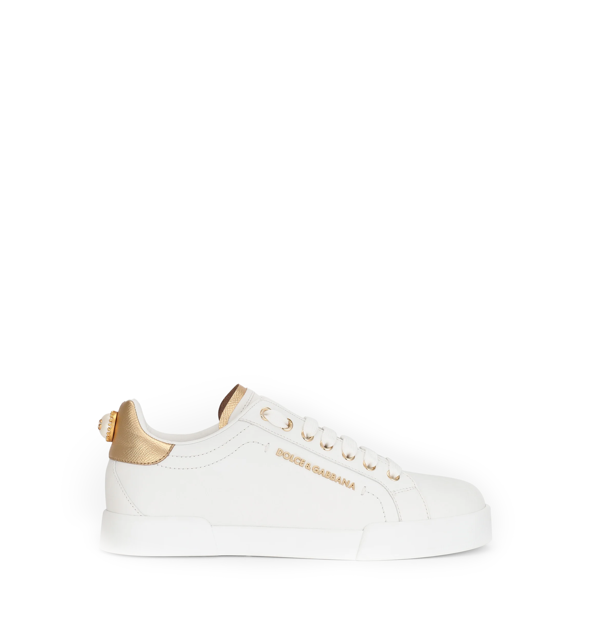 Calfskin nappa Portofino sneakers with lettering