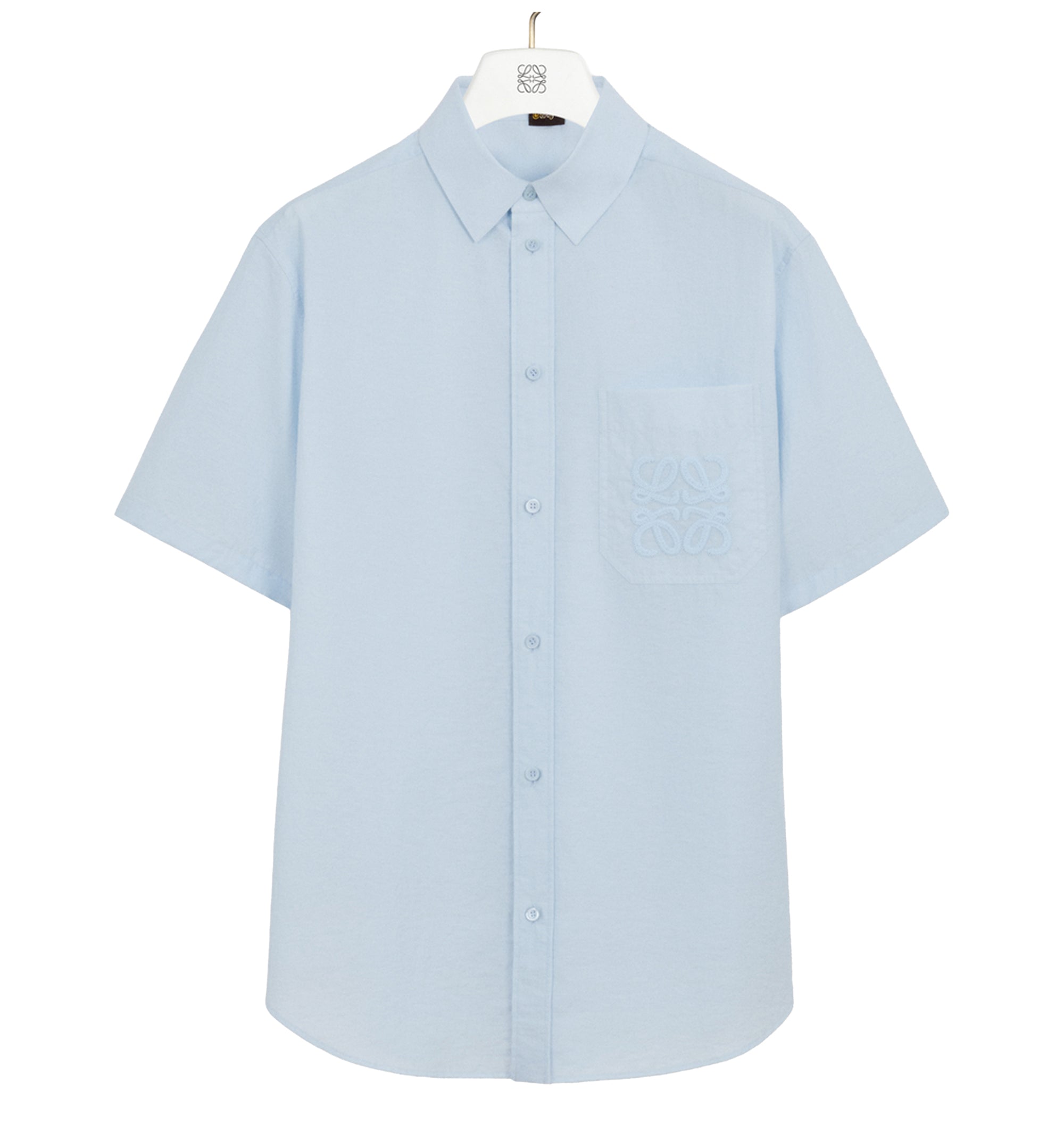 Short sleeve shirt in cotton blend