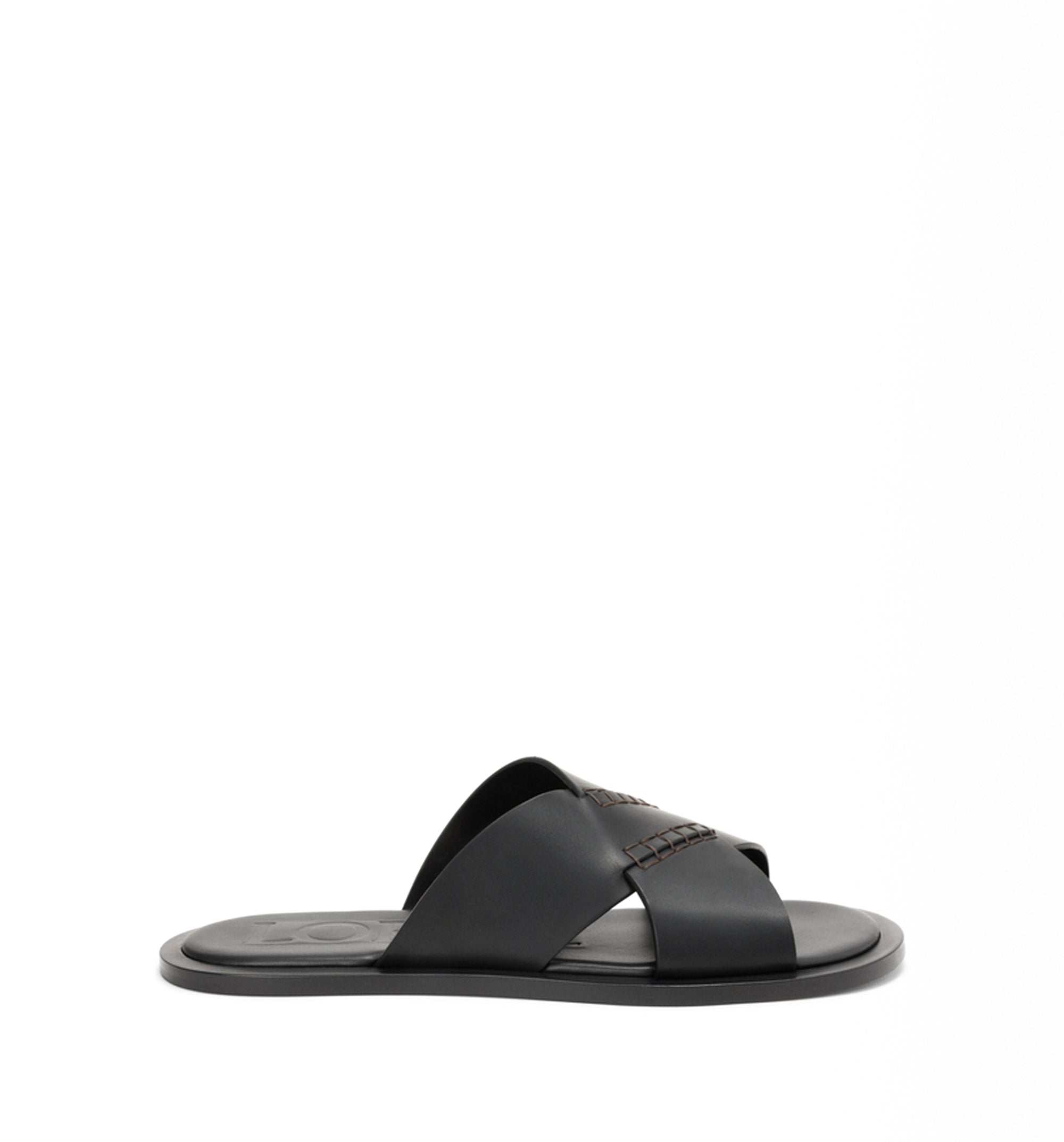 Flex Criss-Cross Slide In Vegetable-Tanned Calfskin