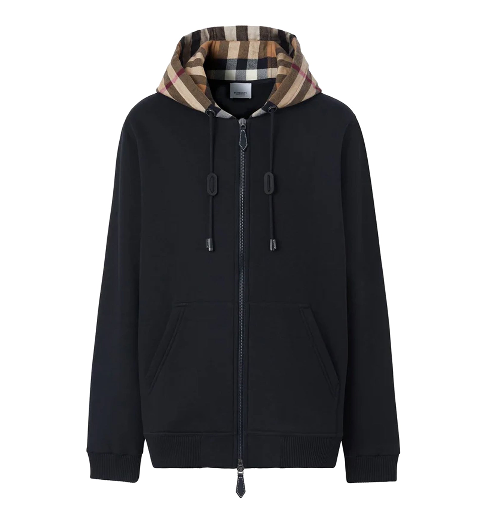 Check Hood Zip Hoodie