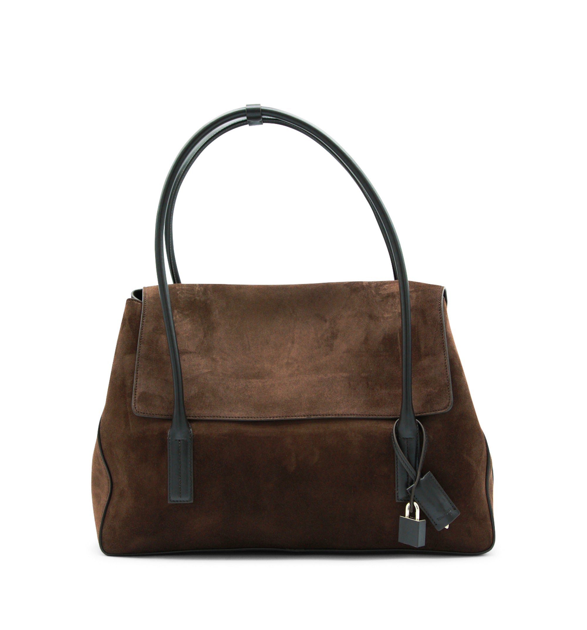 Suede Leather Eclipse Large Shoulder Bag