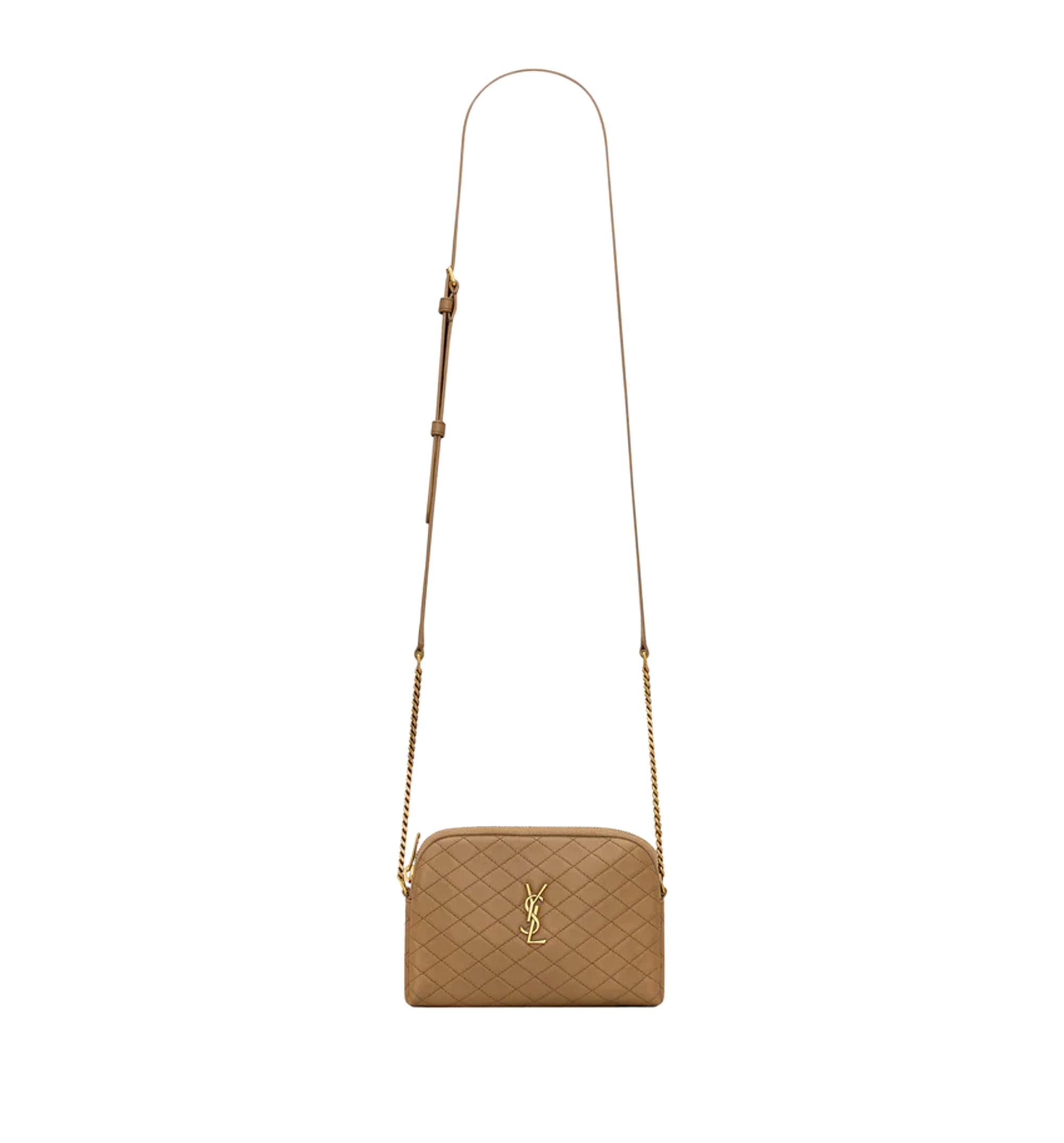 Gaby Zipped Pouch In Quilted Lambskin